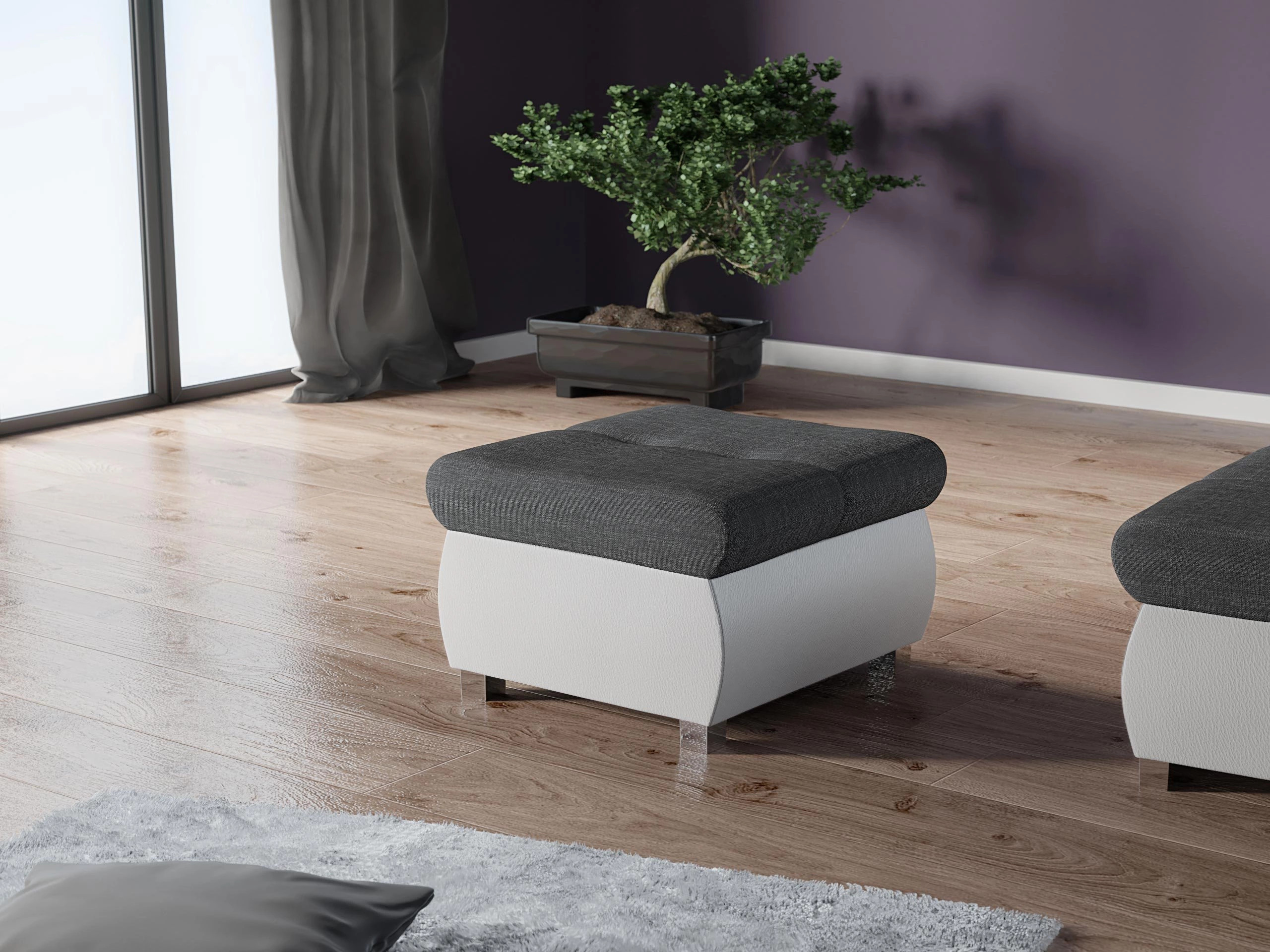 Taburet tapițat Comfivo Nitor (Soft 017 + Lux 06)