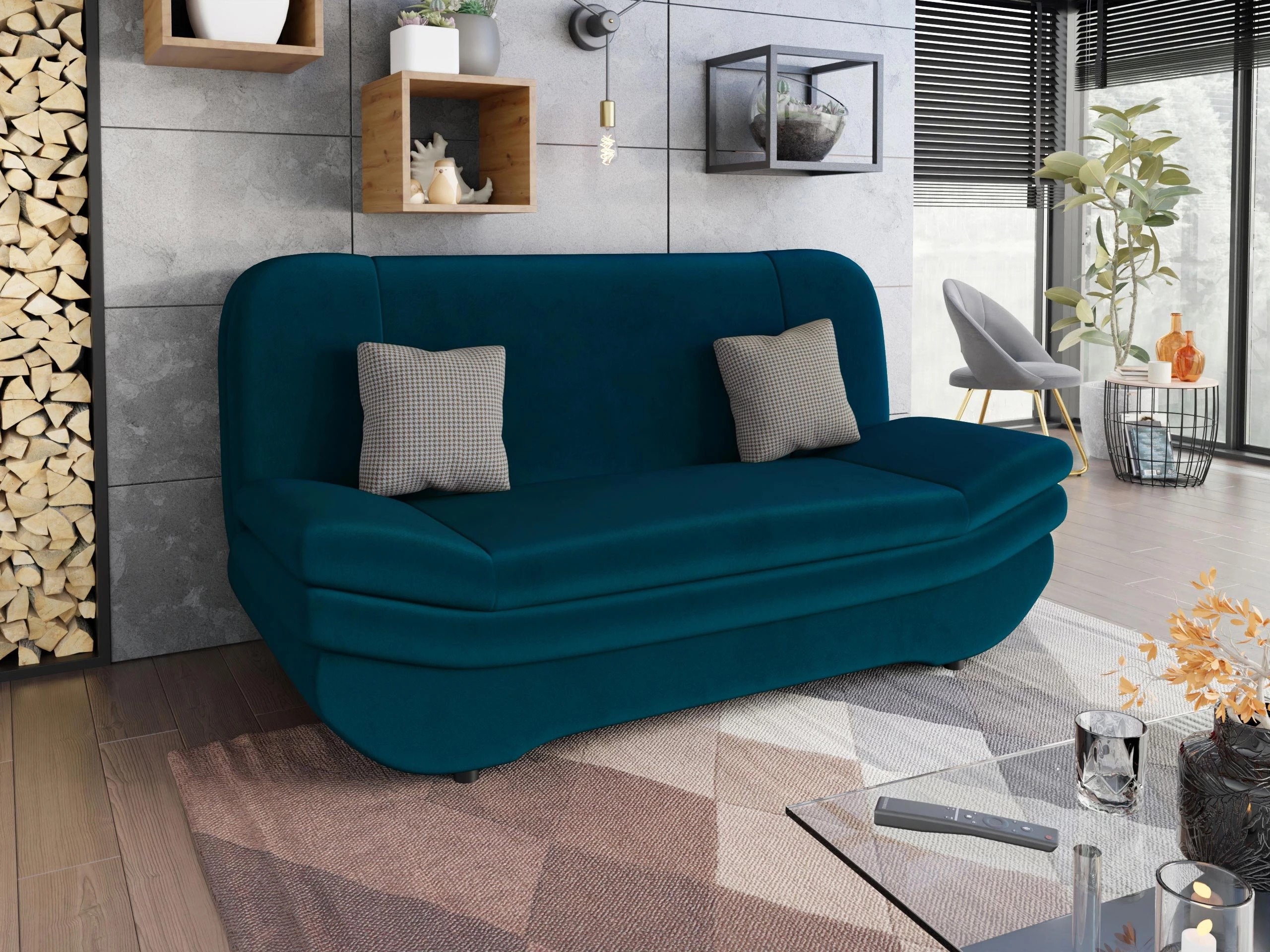 Canapea extensibilă Comfivo Silva (Venus Velvet 2911 + Kenia 796)