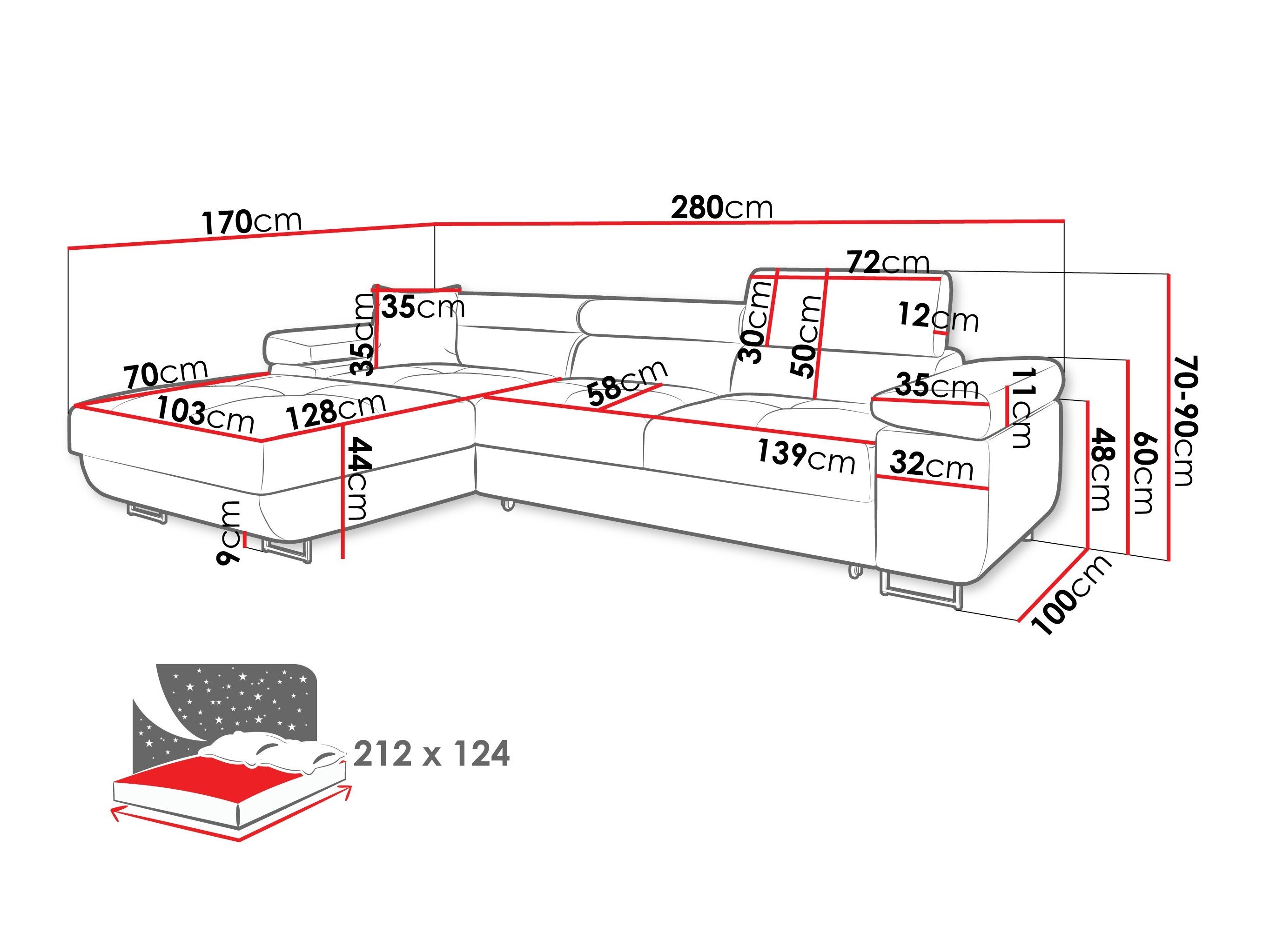 Colțar Comfivo Vinetum II (Manila 16)