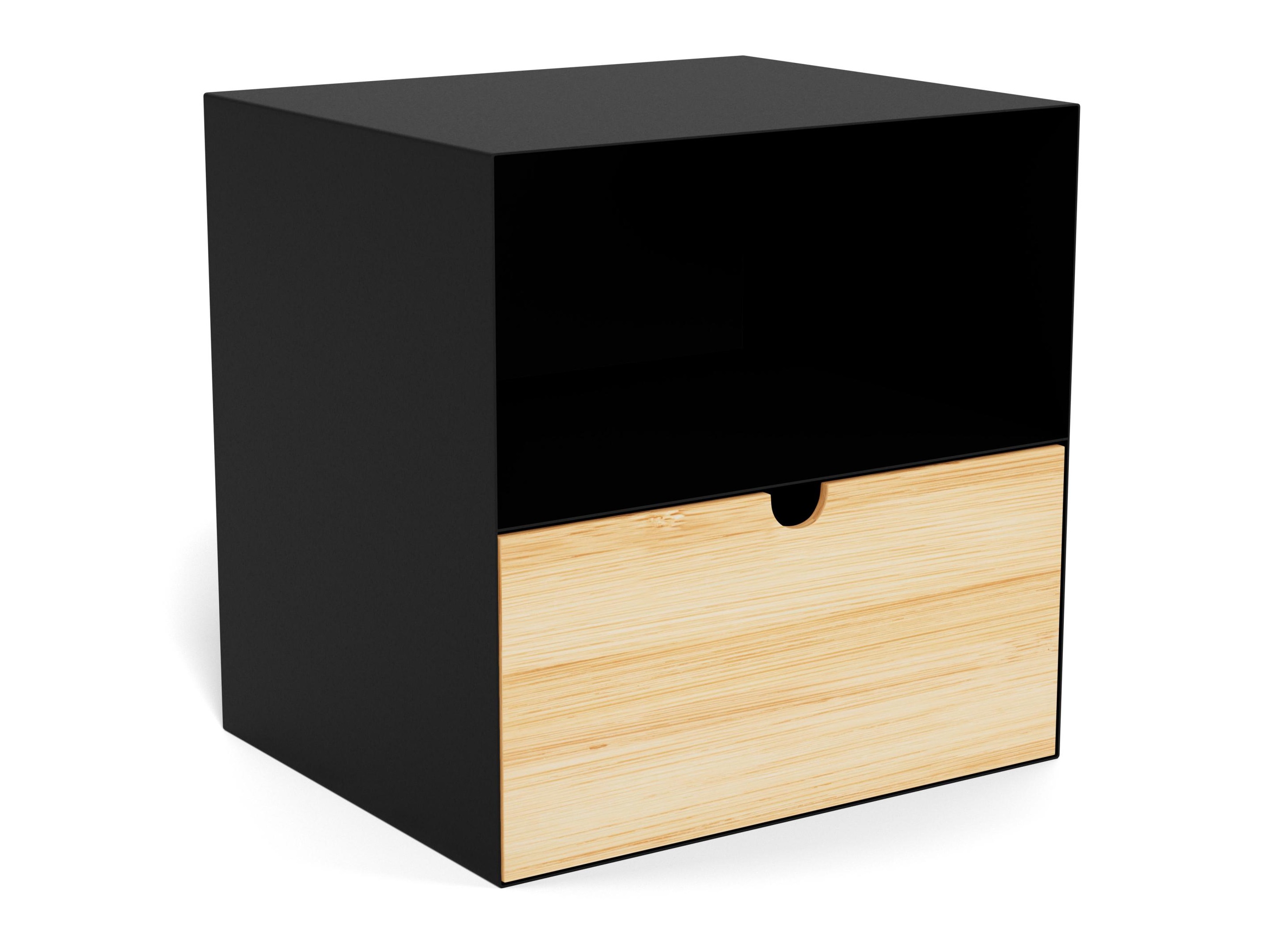 Noptieră Norsica 375 (Negru + Maro deschis)