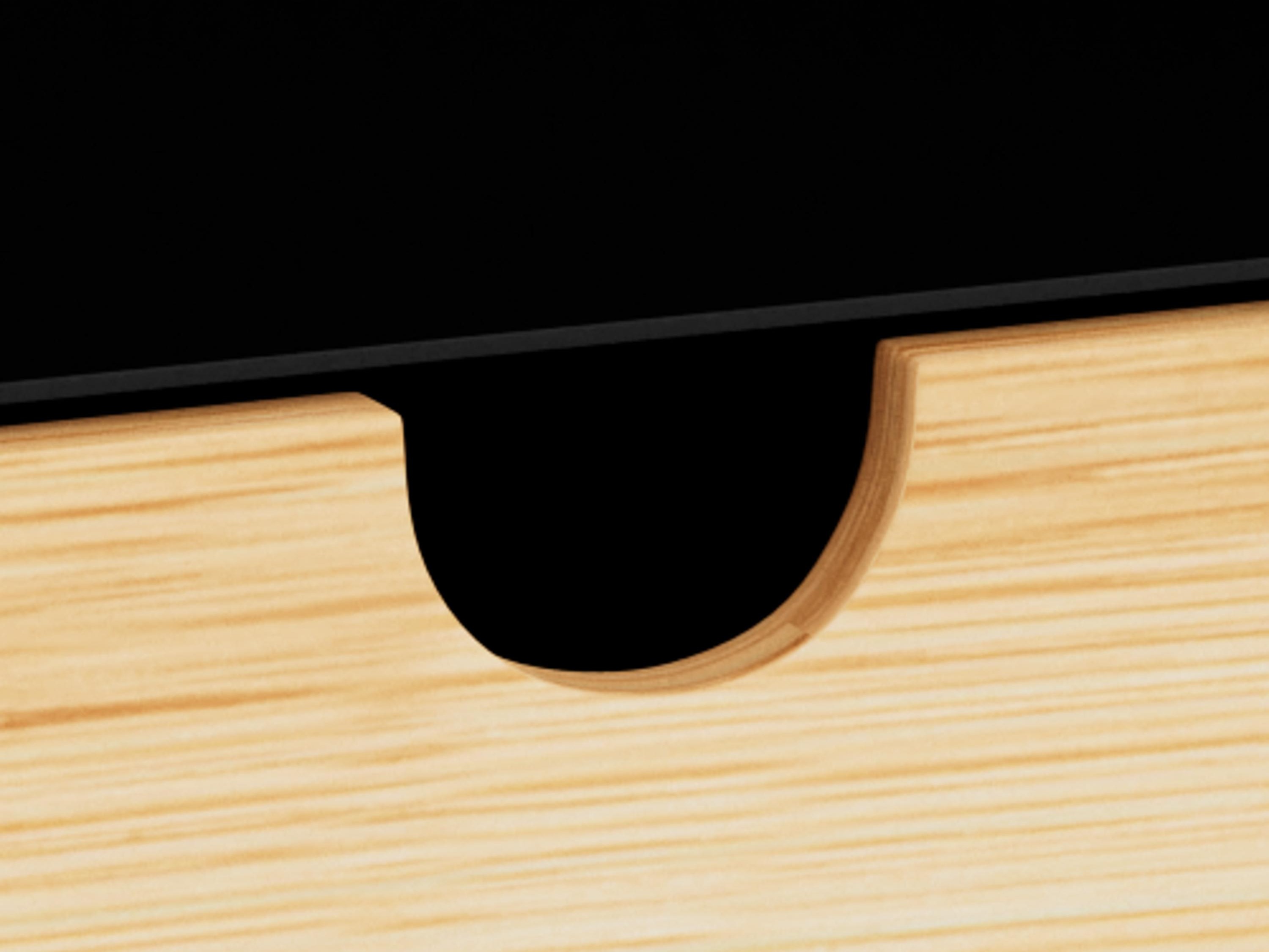 Noptieră Norsica 375 (Negru + Maro deschis)