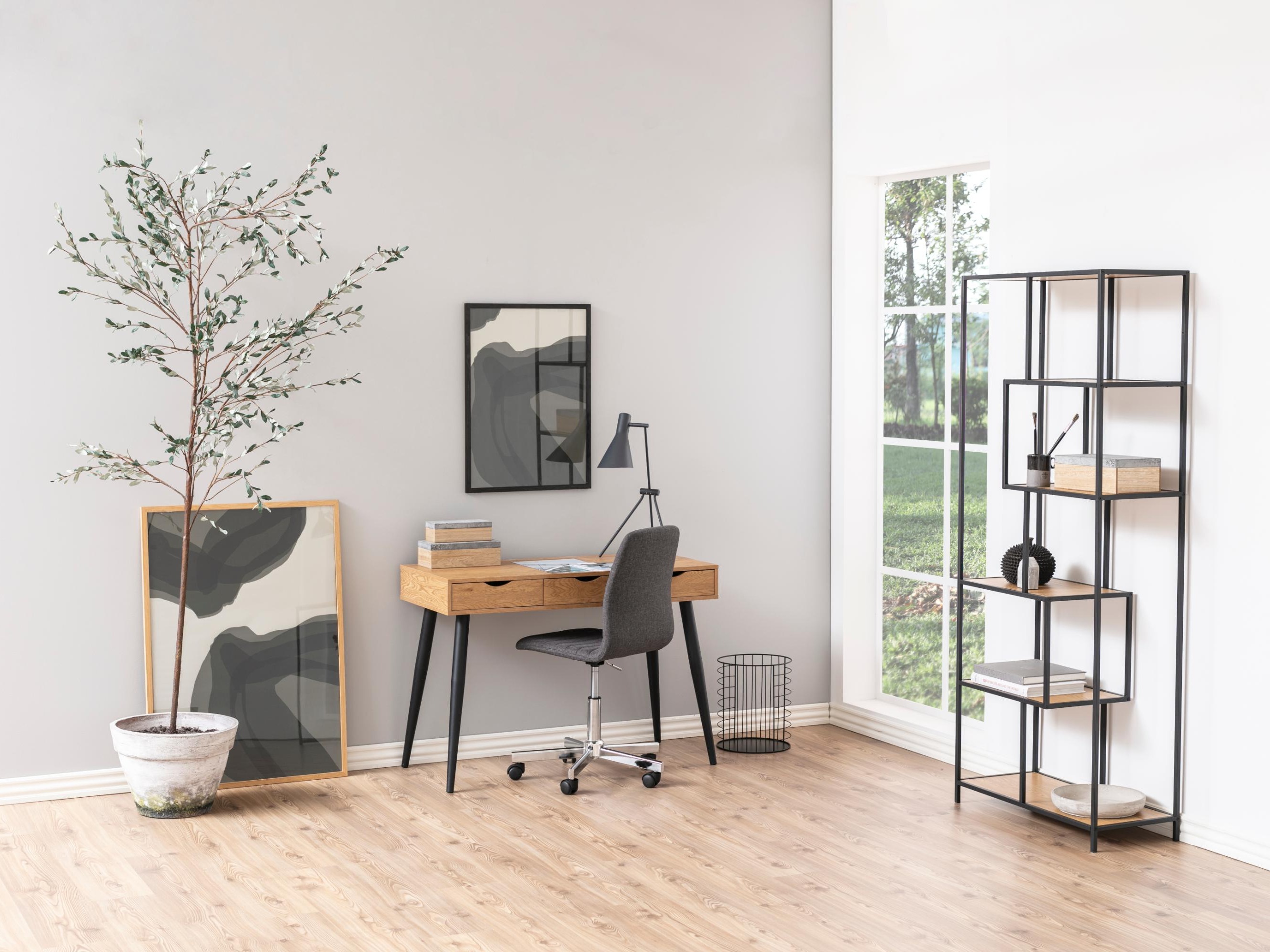 Birou Norsica 113 (Stejar natur + Negru)