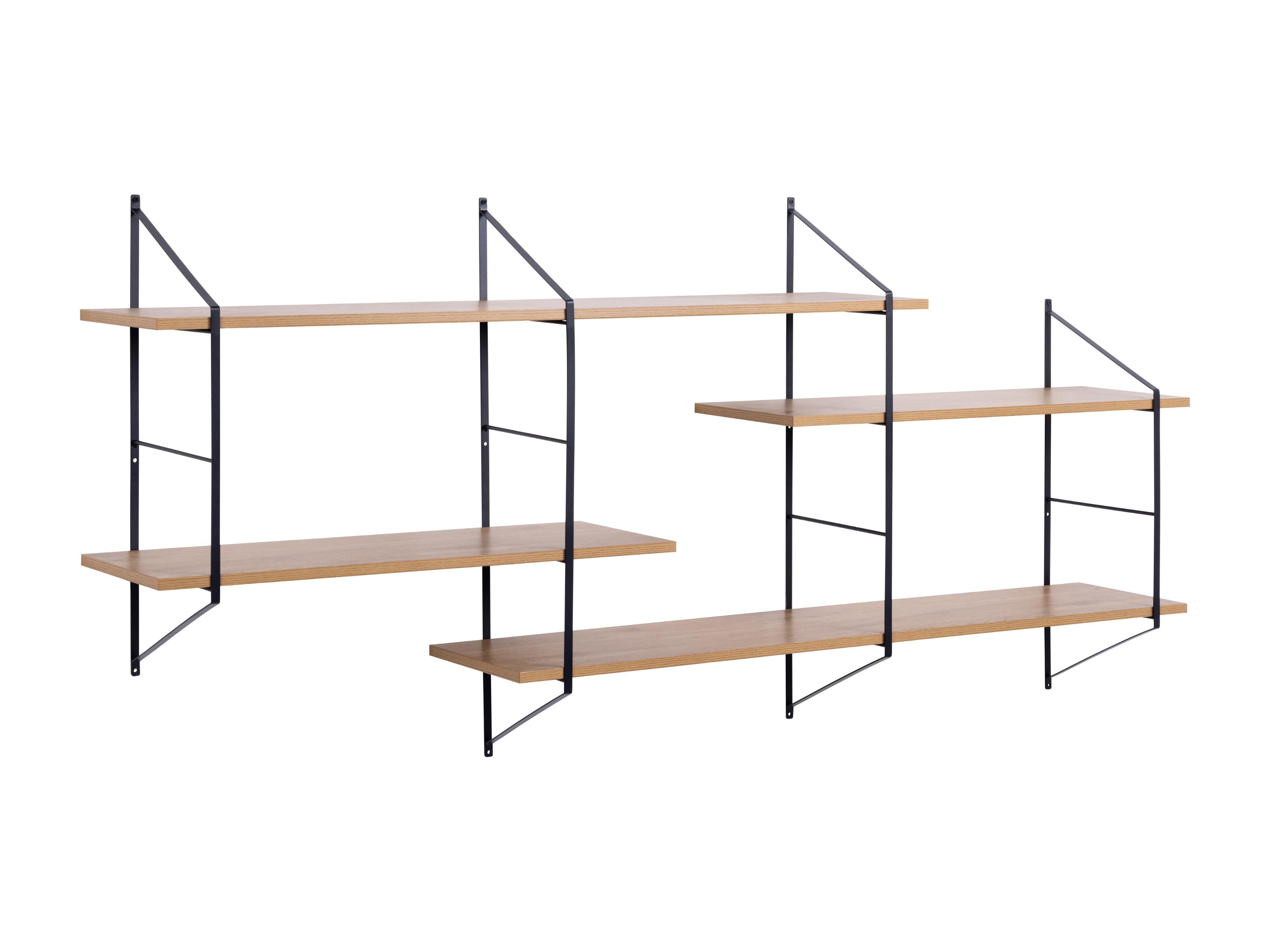 Raft de perete Norsica 447 (Maro deschis + Negru)
