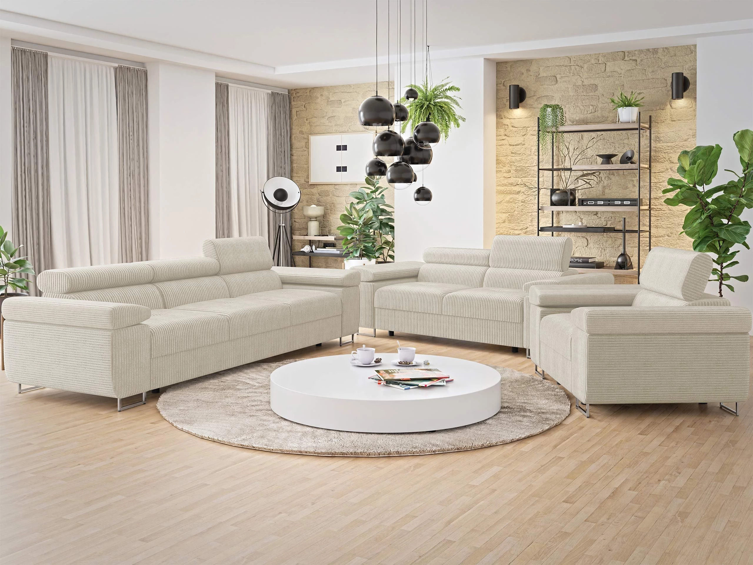 Set mobilier tapițat Comfivo Vinetum (Poso 100)