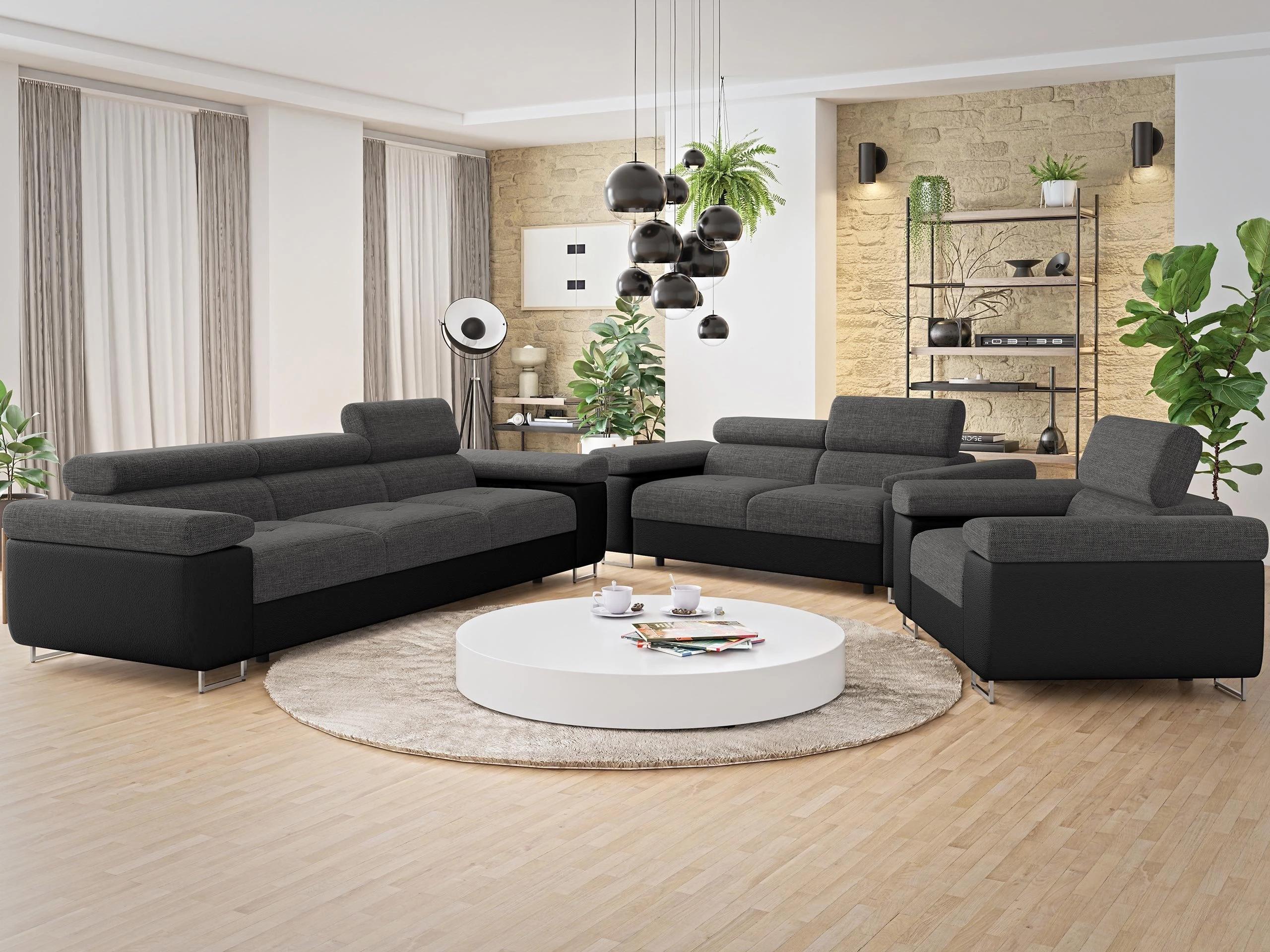 Set mobilier tapițat Comfivo Vinetum (Soft 011 + Lux 06)