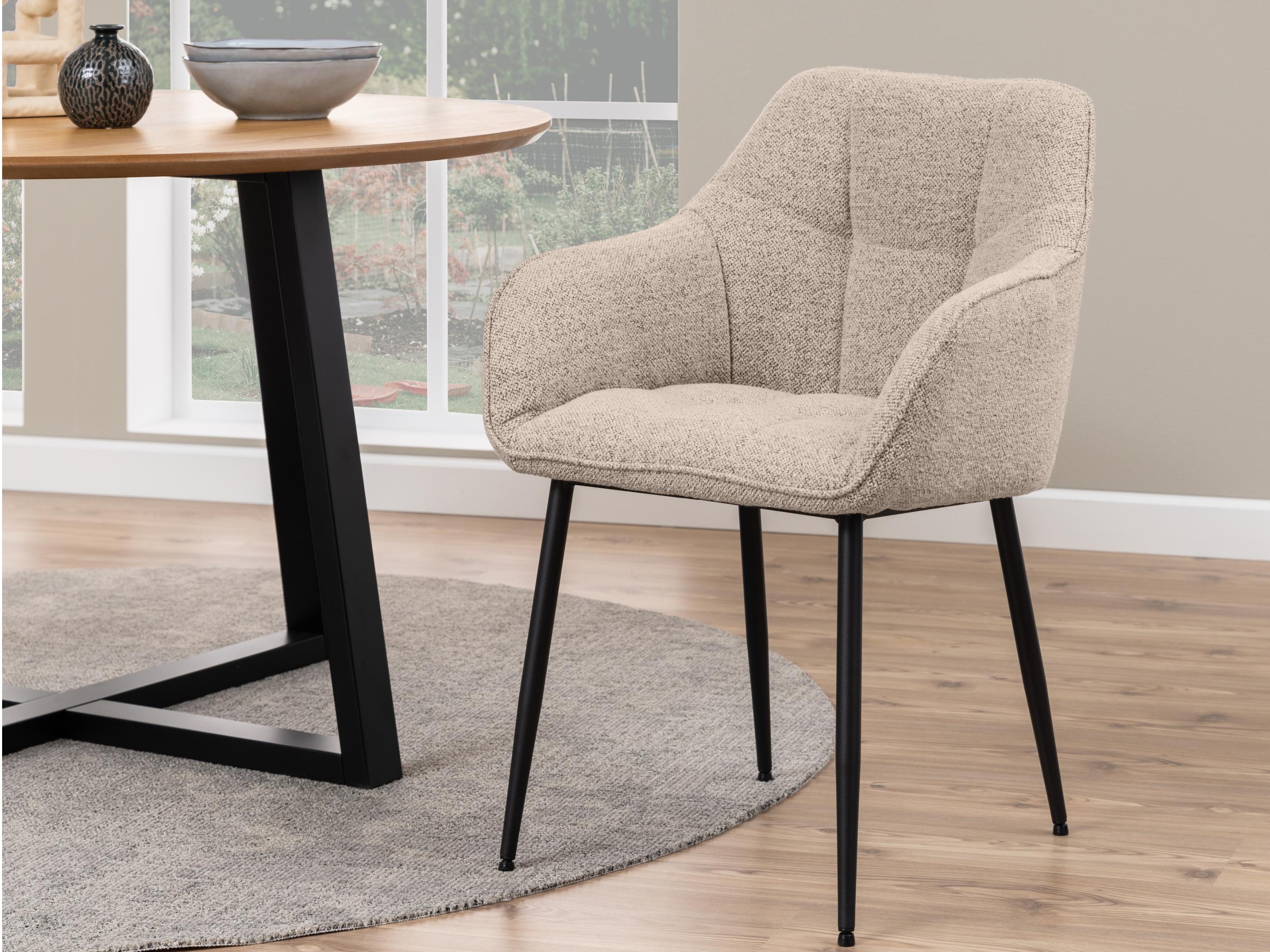 Scaun Norsica 454 (Bej + Negru)