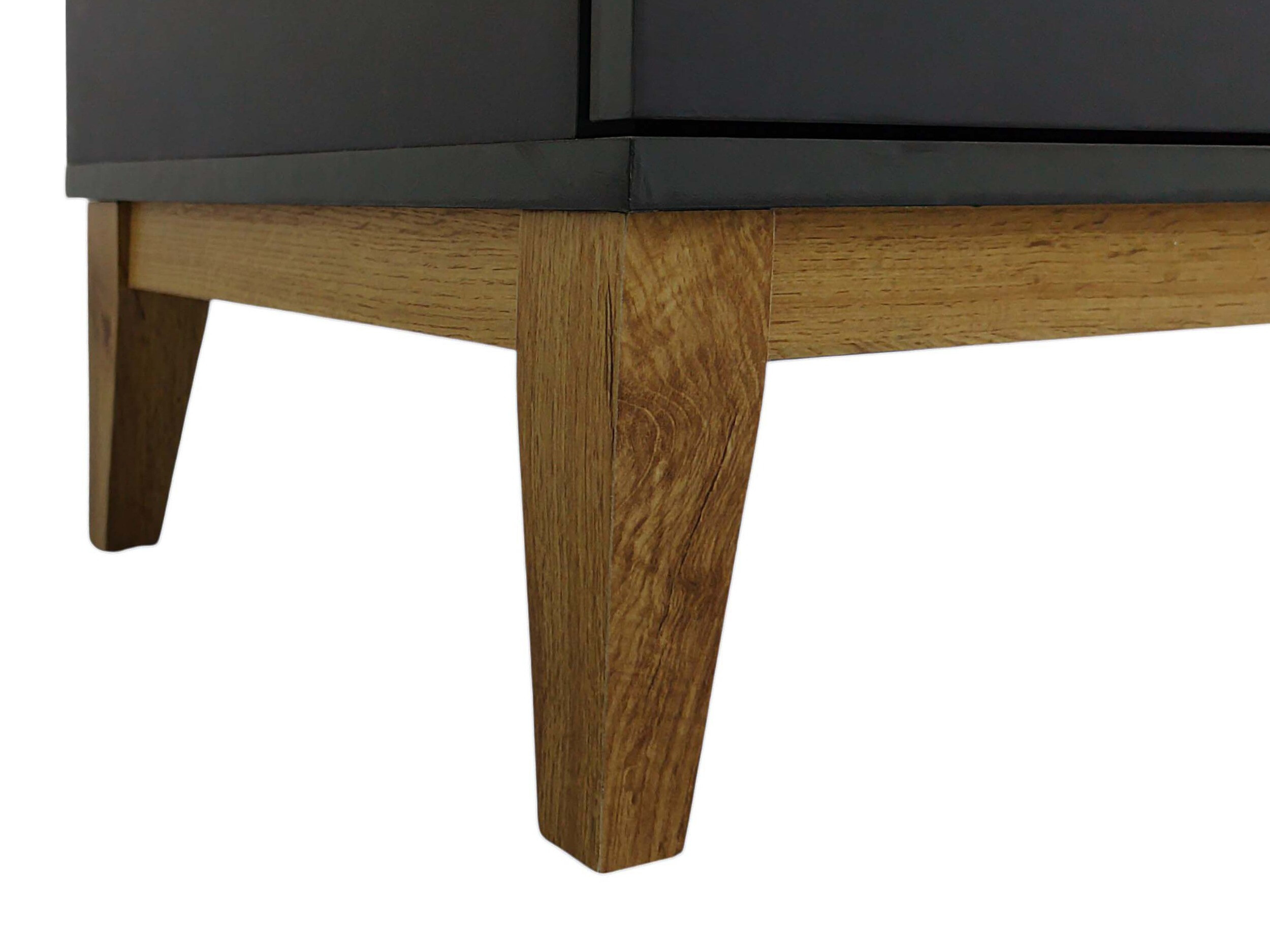 Comodă TV Felmelo 100 (Gri + Stejar Wotan)