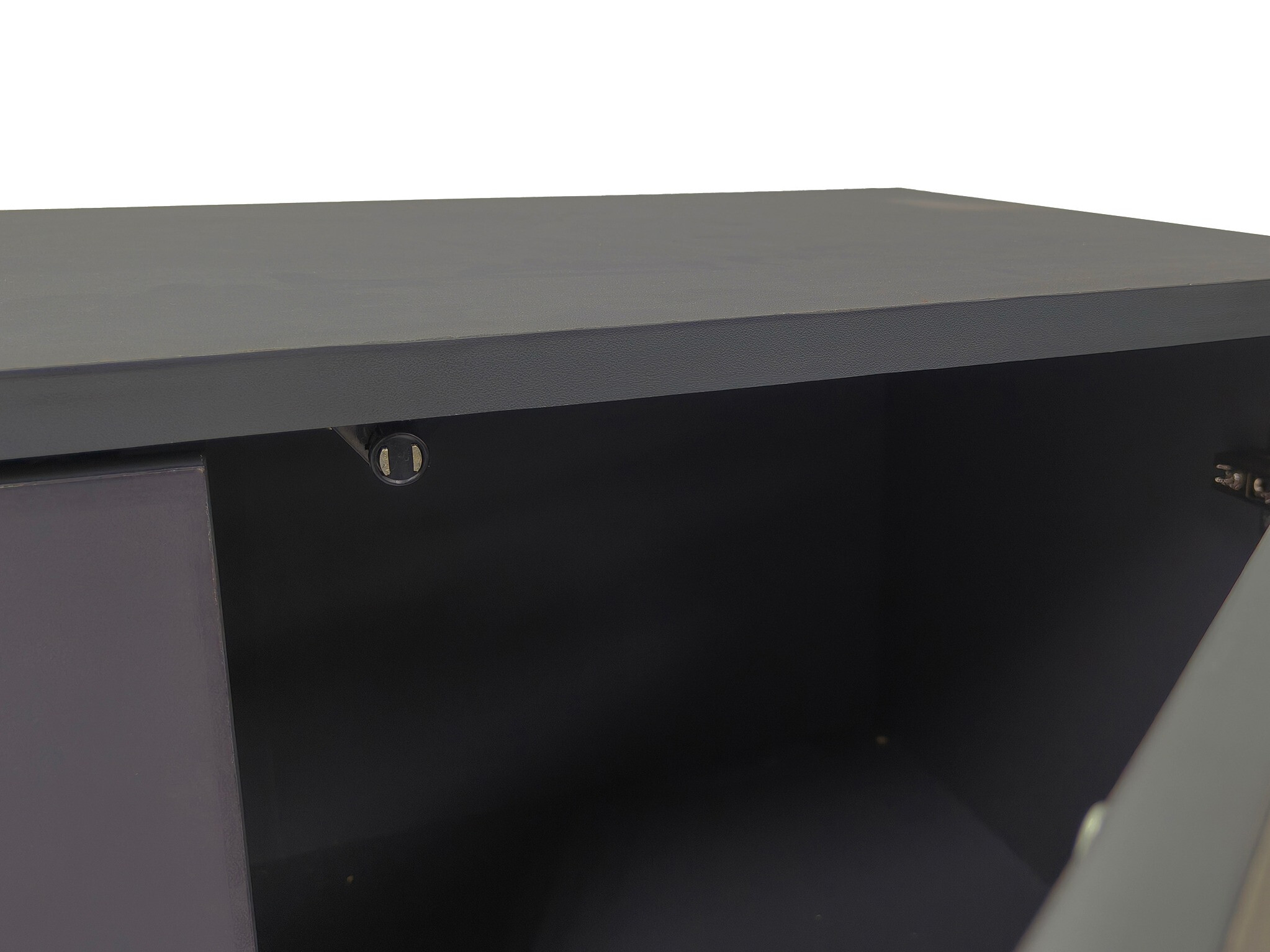 Comodă TV Felmelo 100 (Gri + Stejar Wotan)