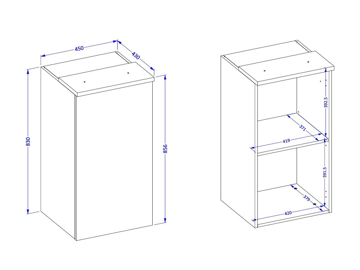 Dulap de perete Nolcala 102 (Stejar + Bej)
