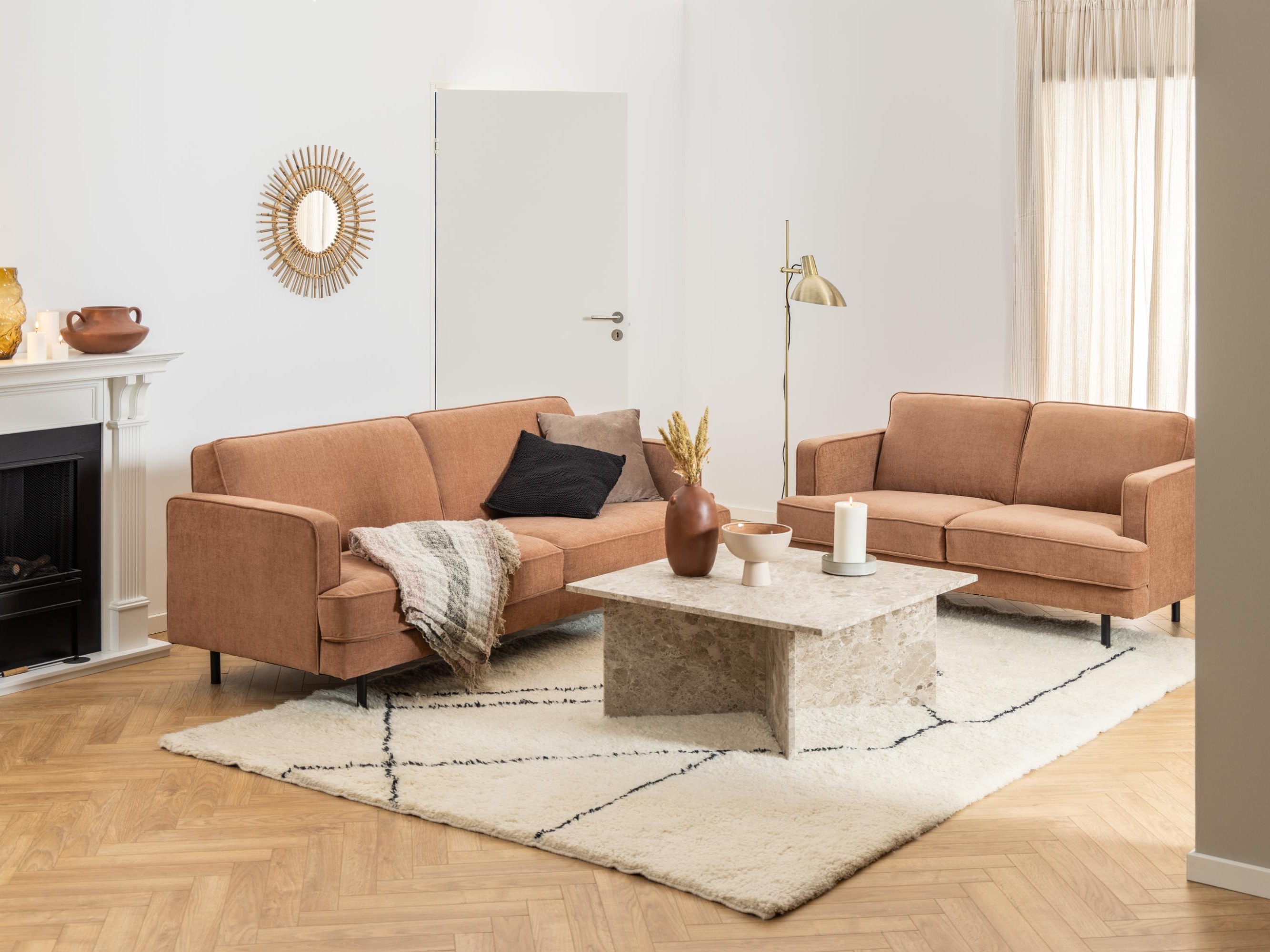 Măsuță de cafea Norsica 971 (Maro deschis)