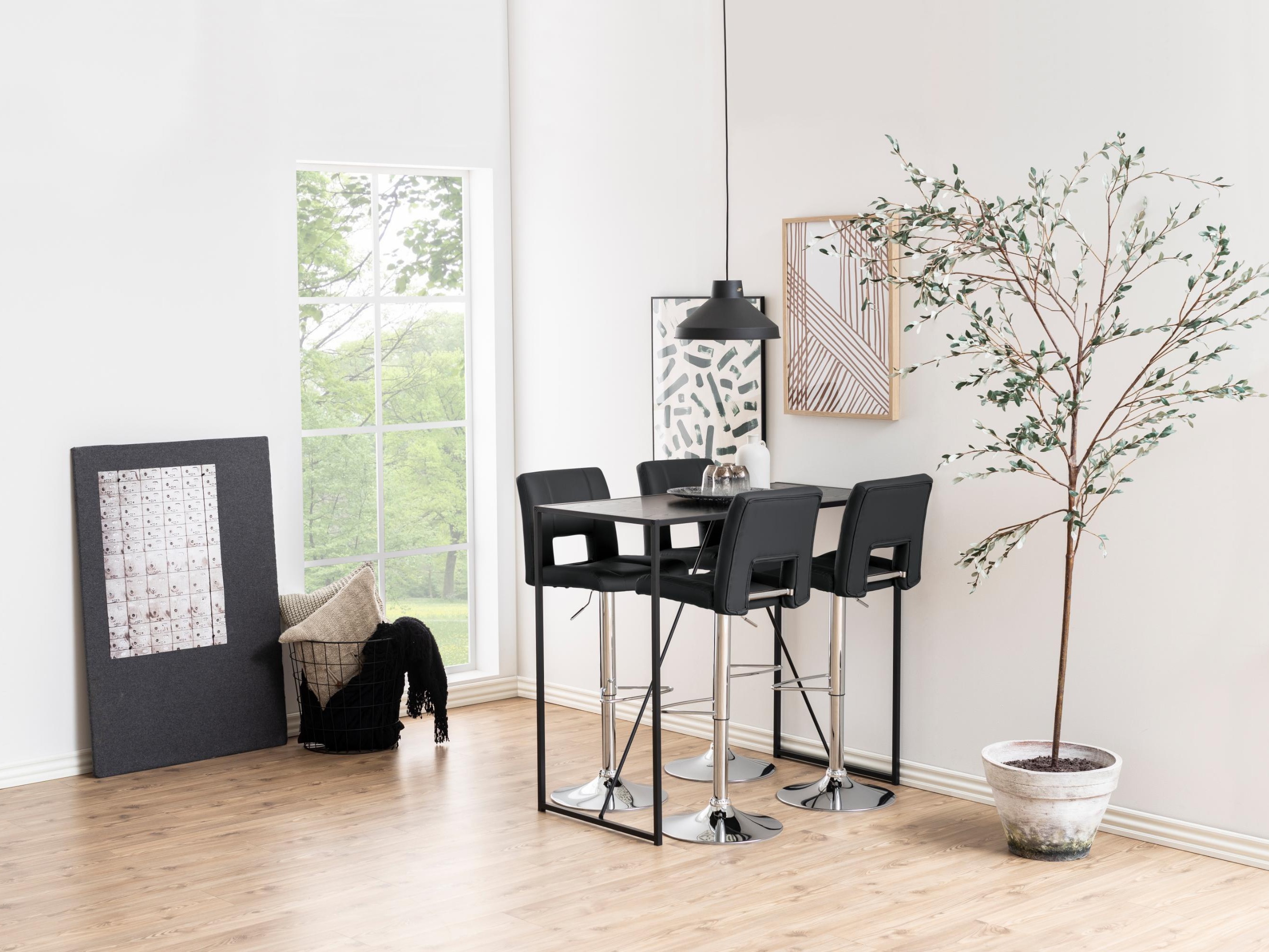 Scaun de bar Norsica 145 (Gri + Argint)