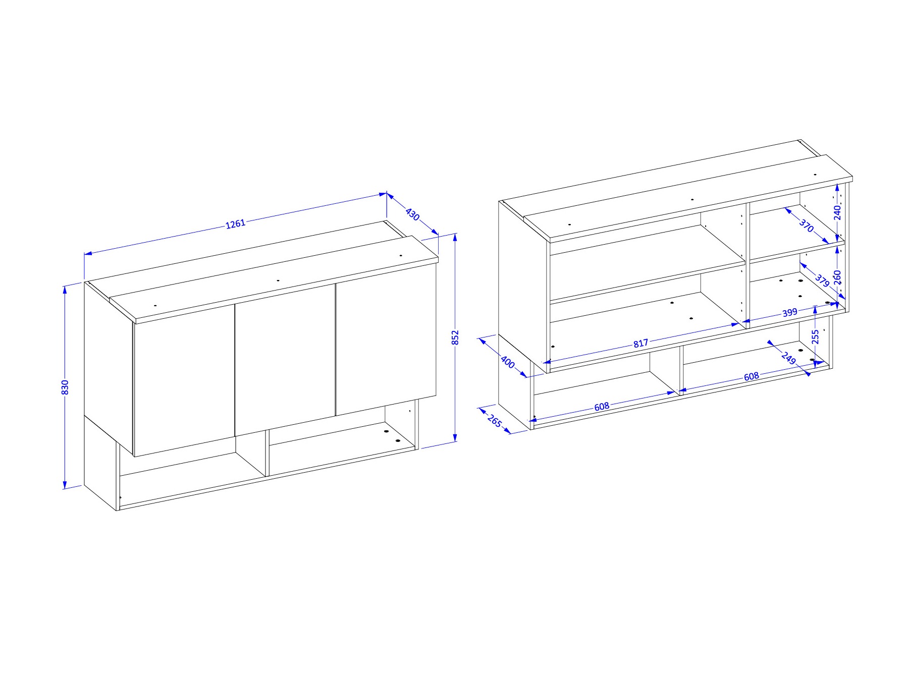 Dulap de perete Nolcala 104 (Stejar + Bej)