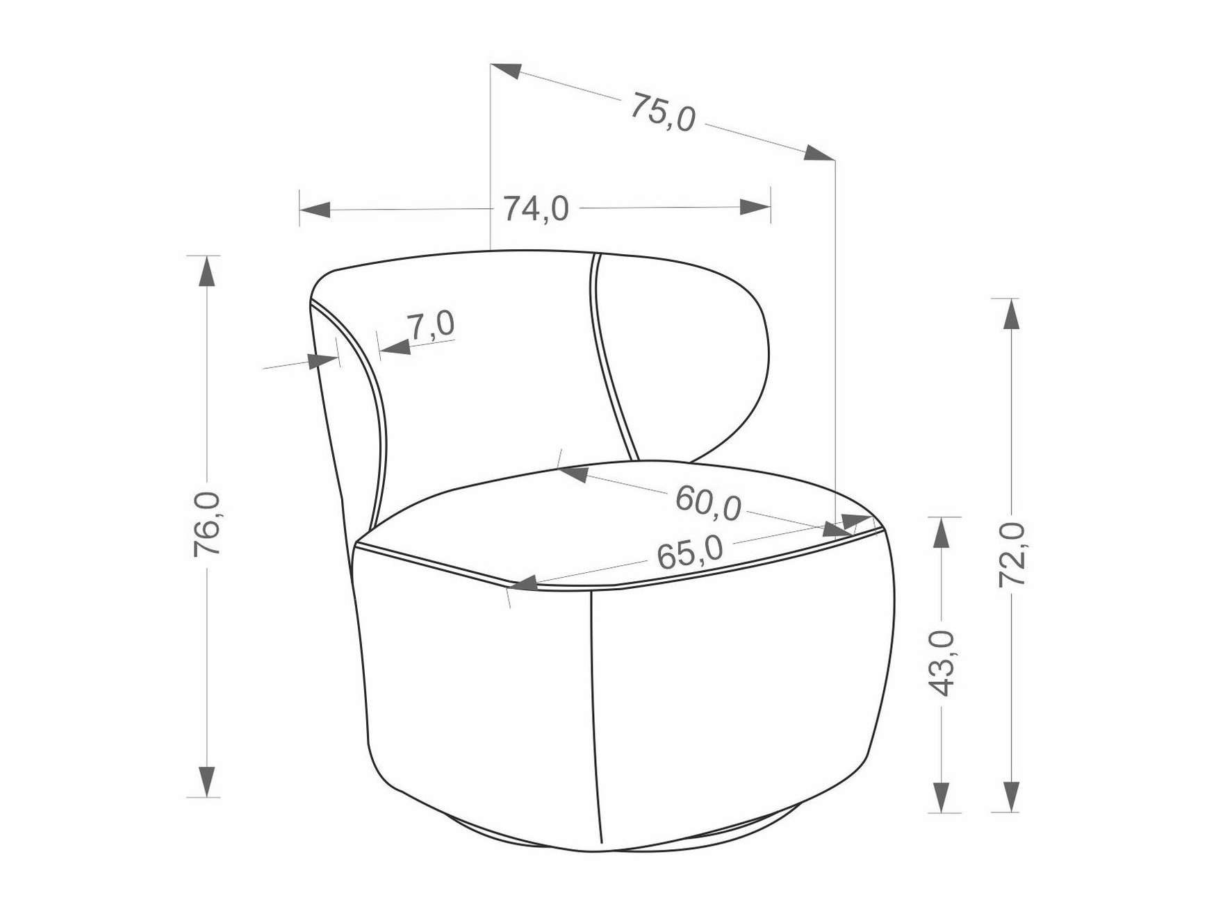 Fotoliu Houston 2098 (Bej)