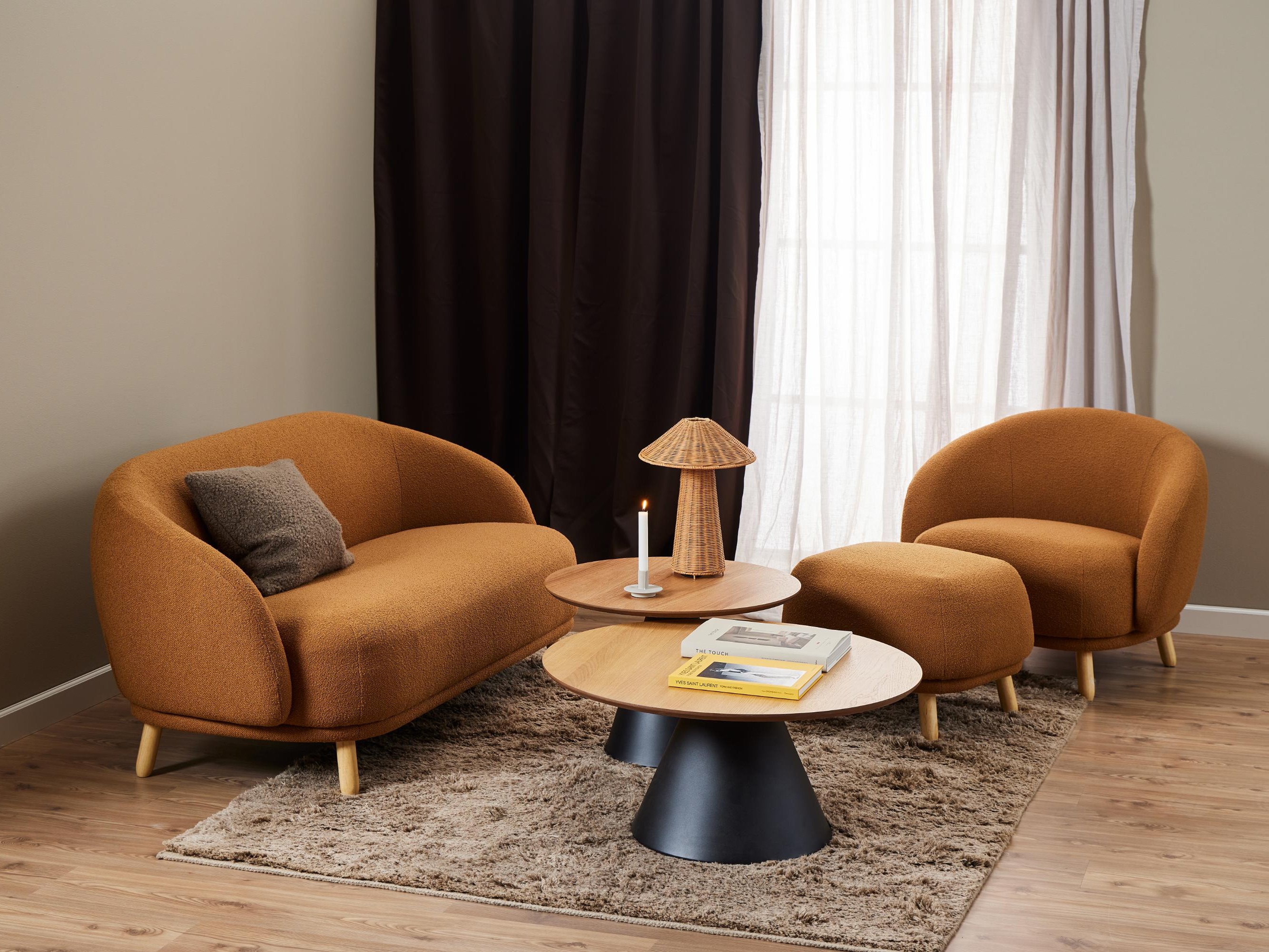 Măsuță de cafea Norsica 914 (Negru + Stejar)