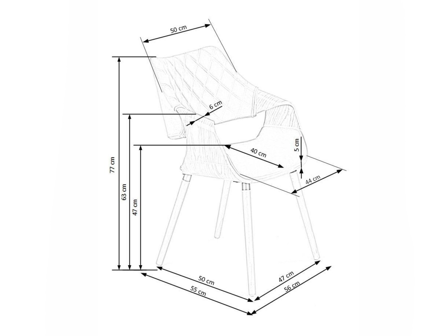 Scaun Houston 720 (Maro deschis + Negru)