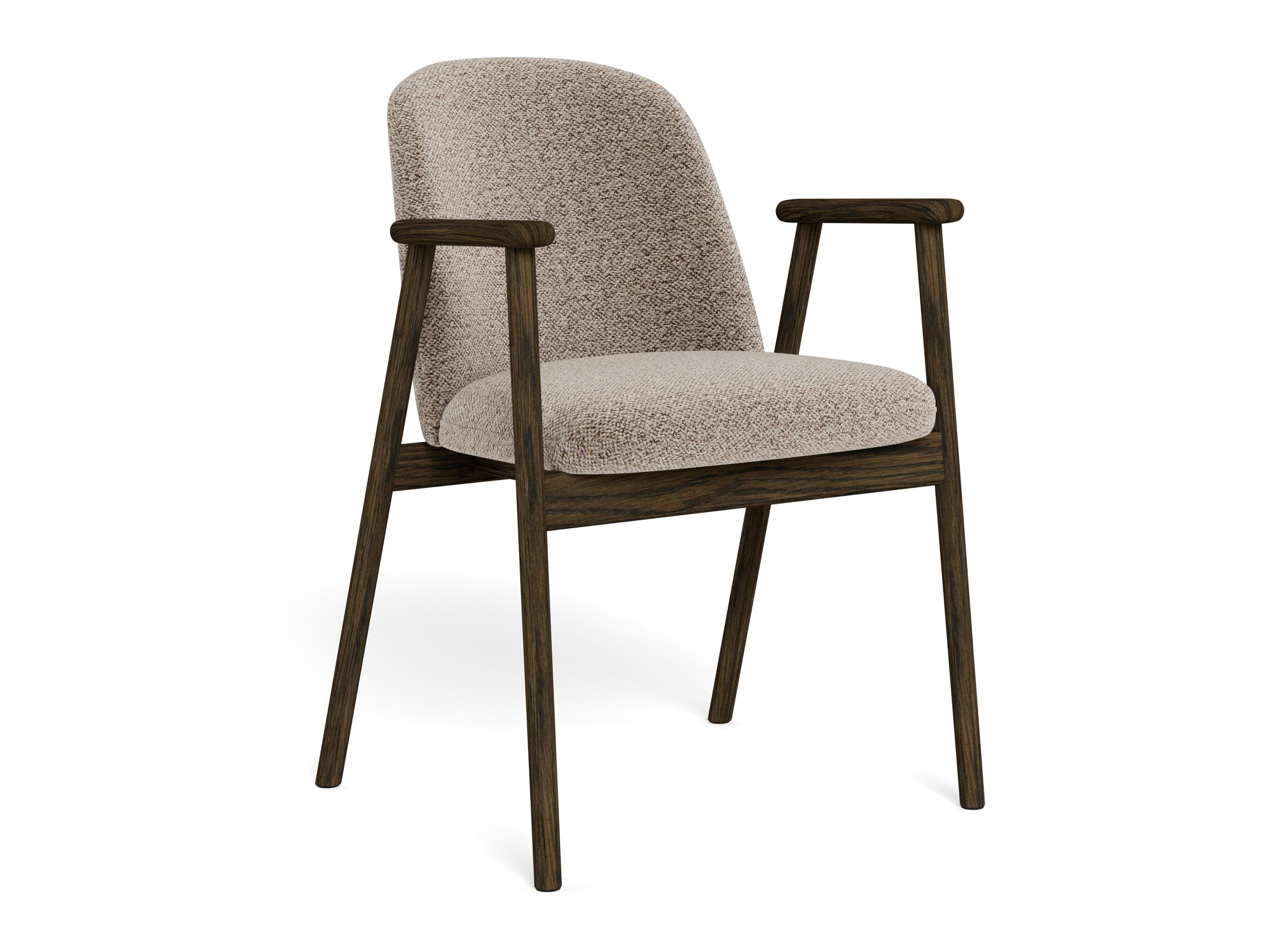 Scaun Norsica 890 (Bej + Lemn închis la culoare)