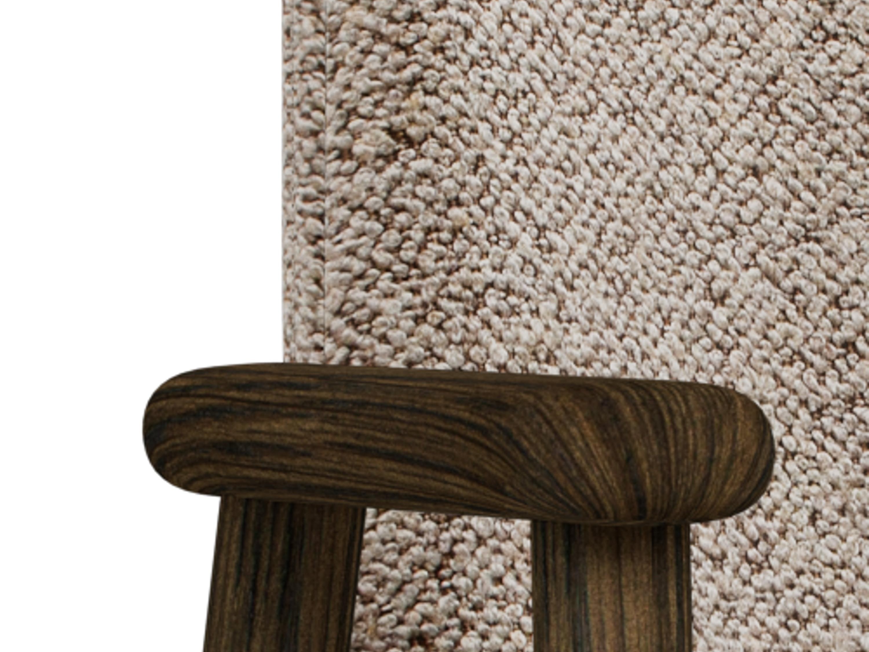 Scaun Norsica 890 (Bej + Lemn închis la culoare)