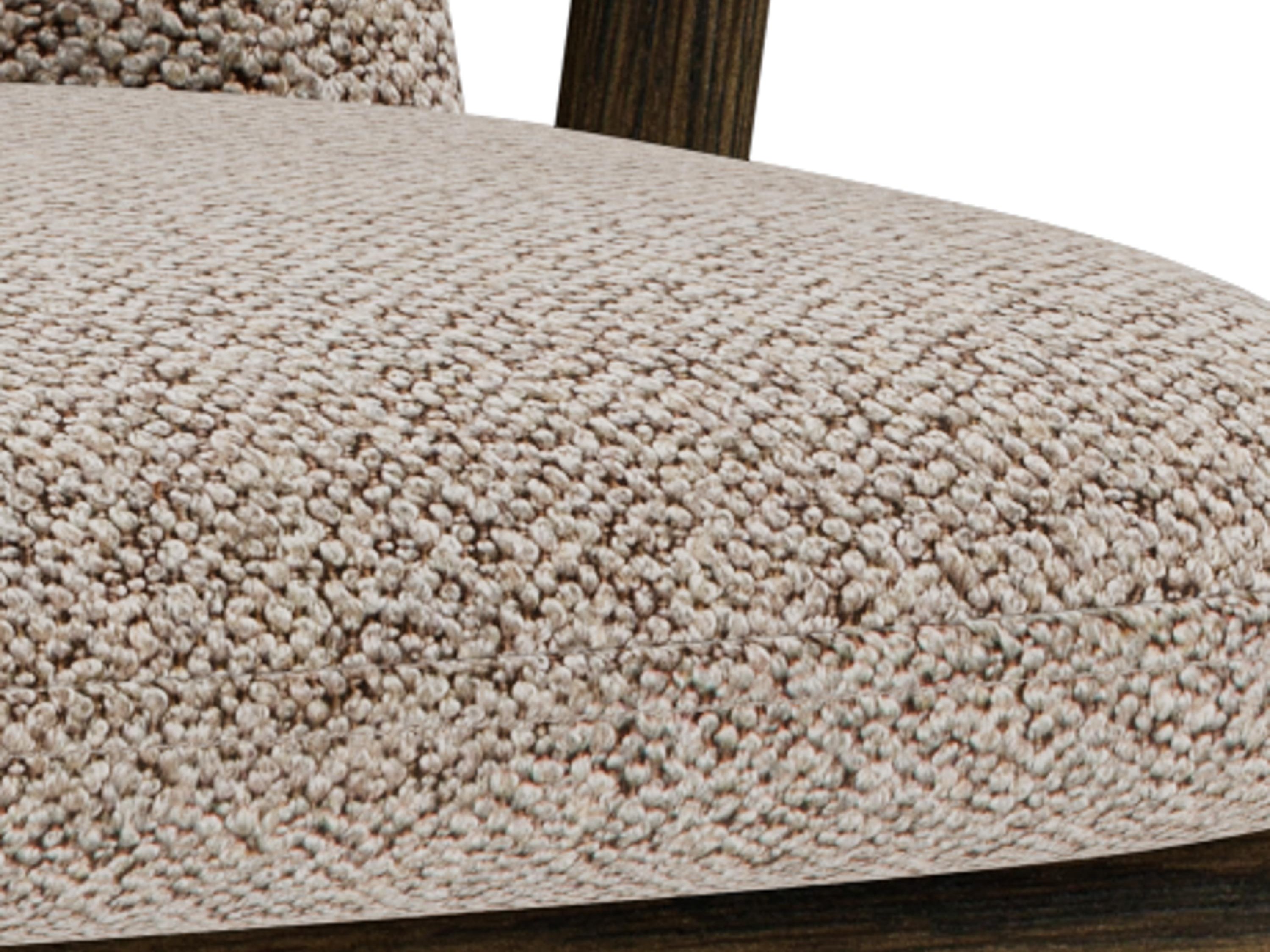 Scaun Norsica 890 (Bej + Lemn închis la culoare)