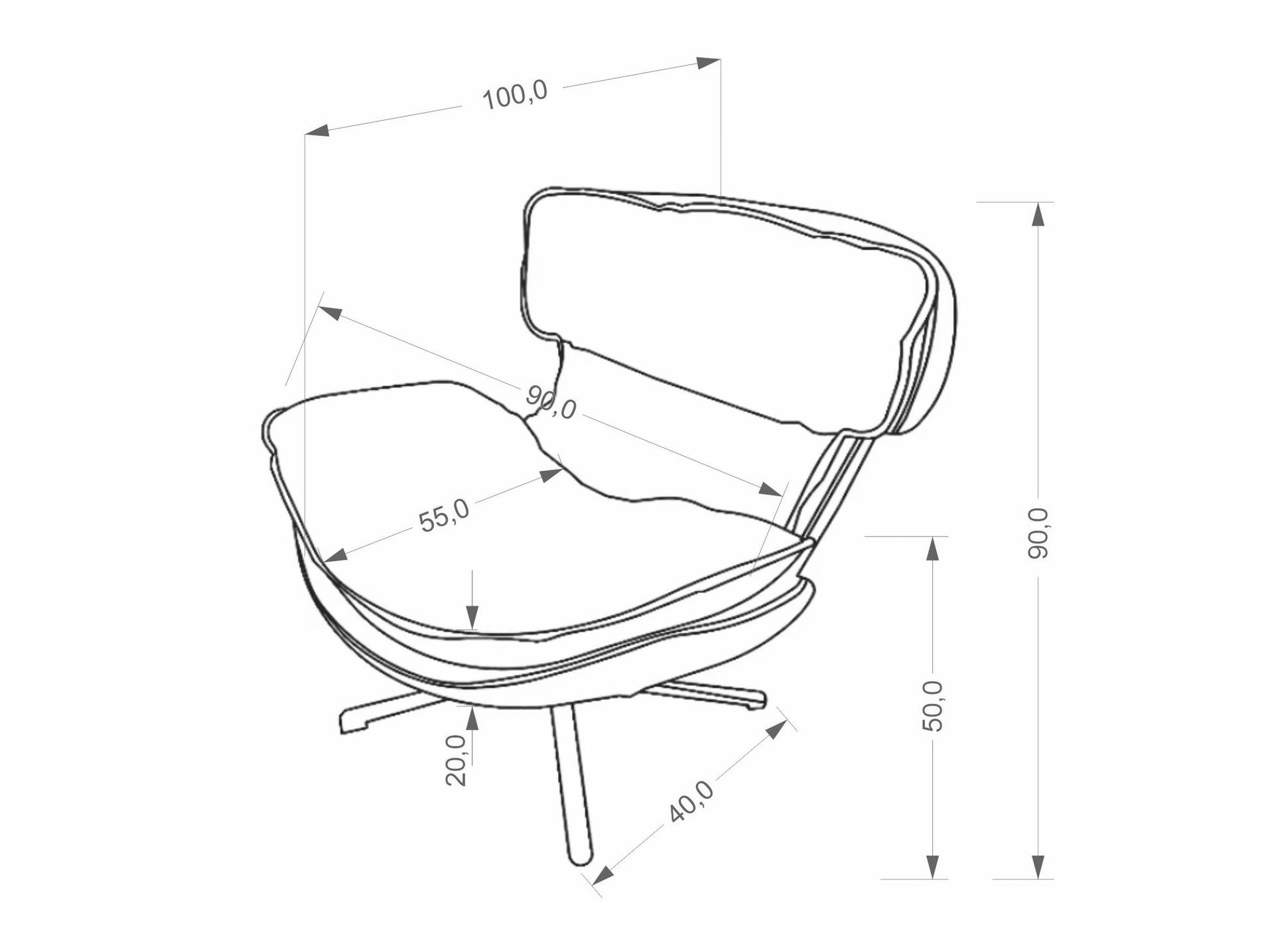 Fotoliu Houston 2107 (Bej)