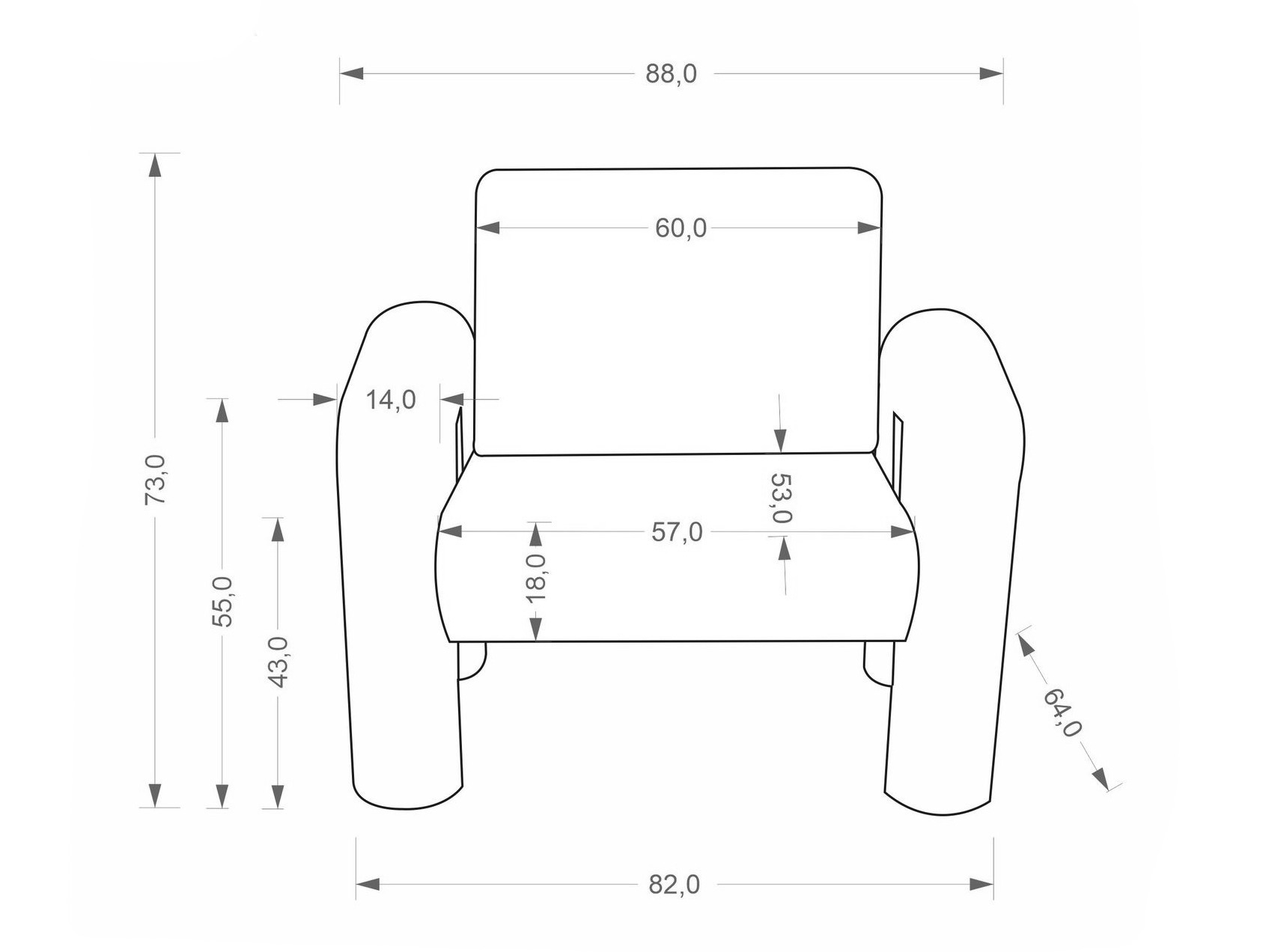 Fotoliu Houston 2111
