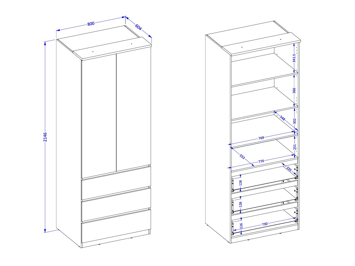 Dulap Nolcala 110 (Stejar + Bej)