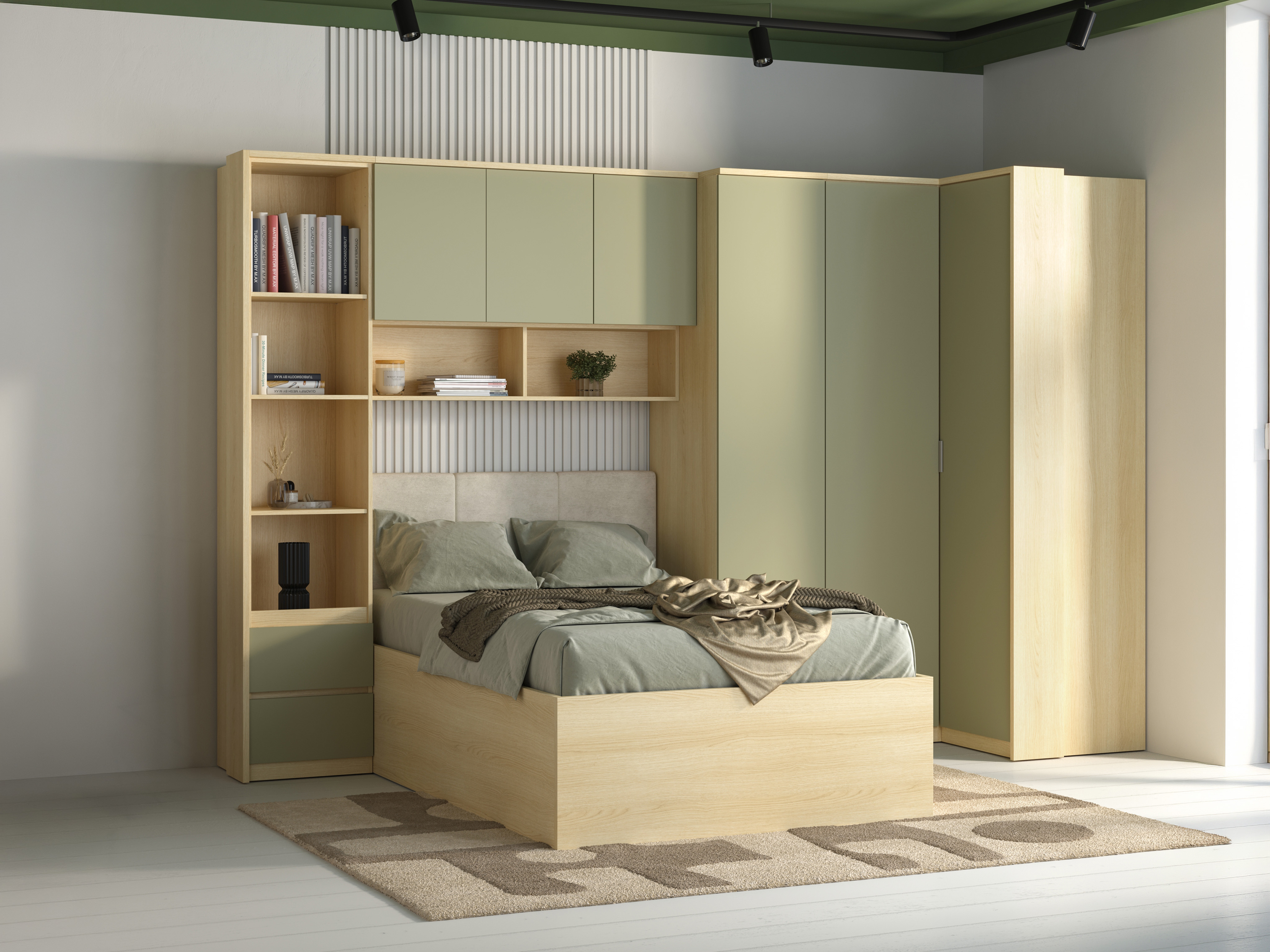 Dulap Nolcala 110 (Stejar + Eucalipt)