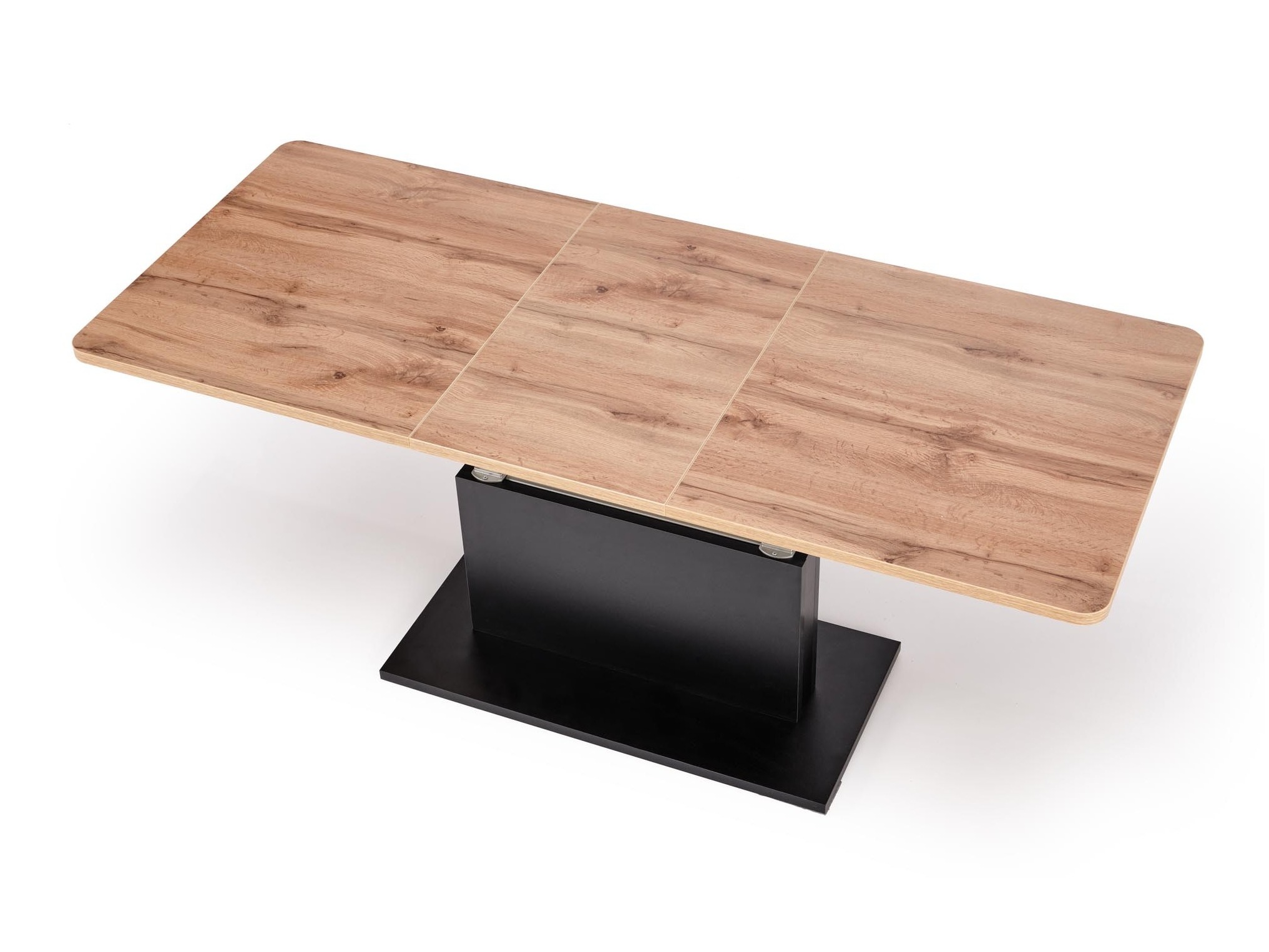 Măsuță de cafea extensibila Houston 1253 (Stejar Wotan + Negru)