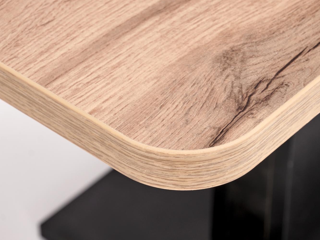 Măsuță de cafea extensibila Houston 1253 (Stejar Wotan + Negru)