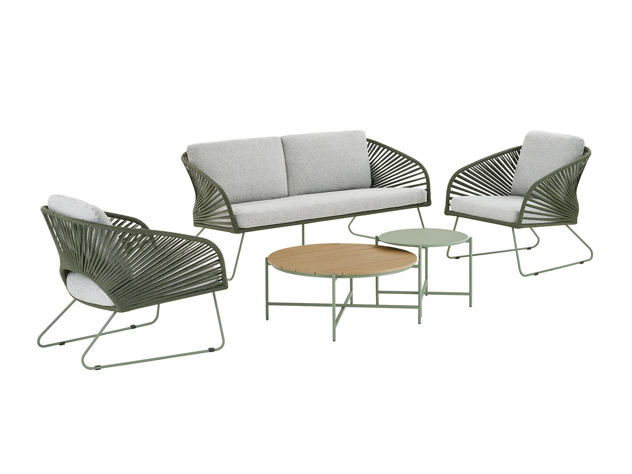 Set mobilier de exterior Brea 298 (Gri + Verde)