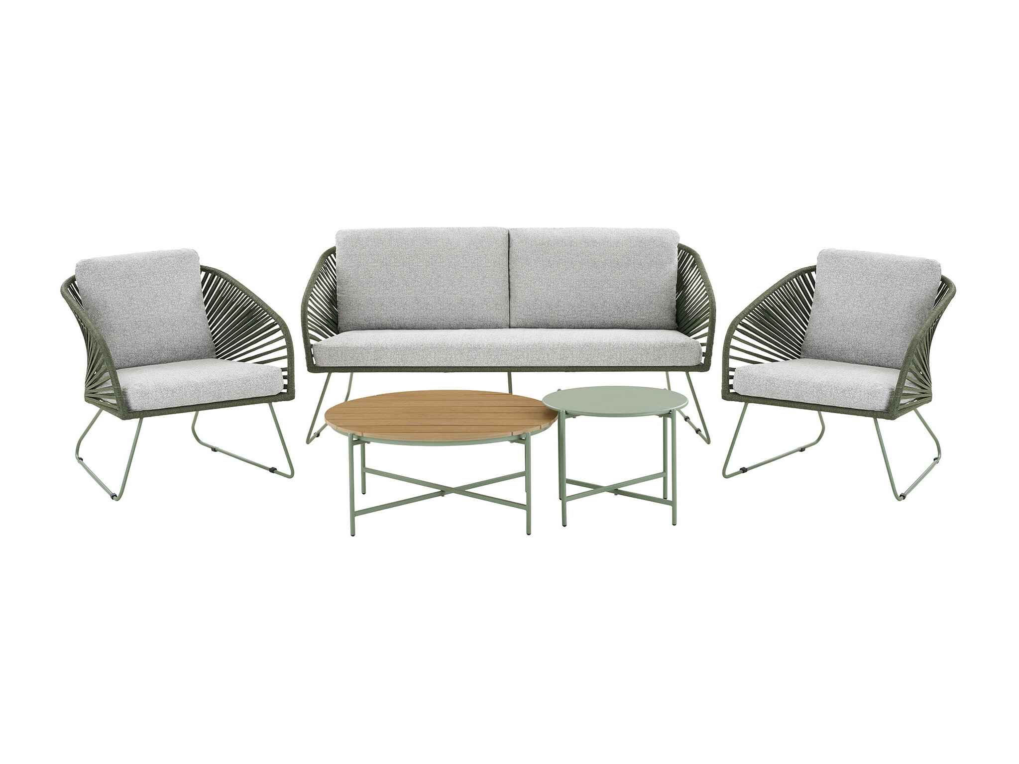 Set mobilier de exterior Brea 298 (Gri + Verde)