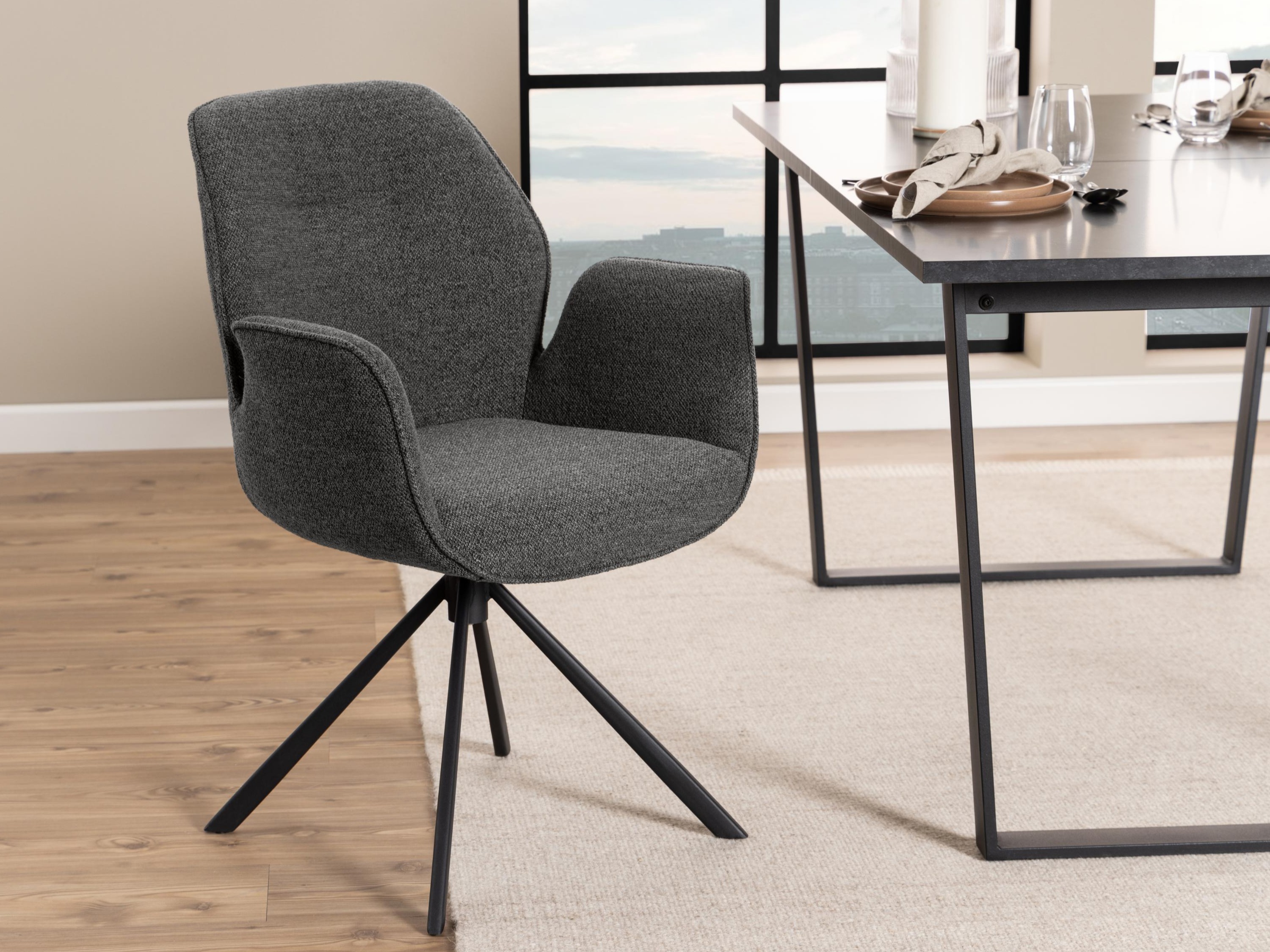 Scaun Norsica 696 (Antracit + Negru)