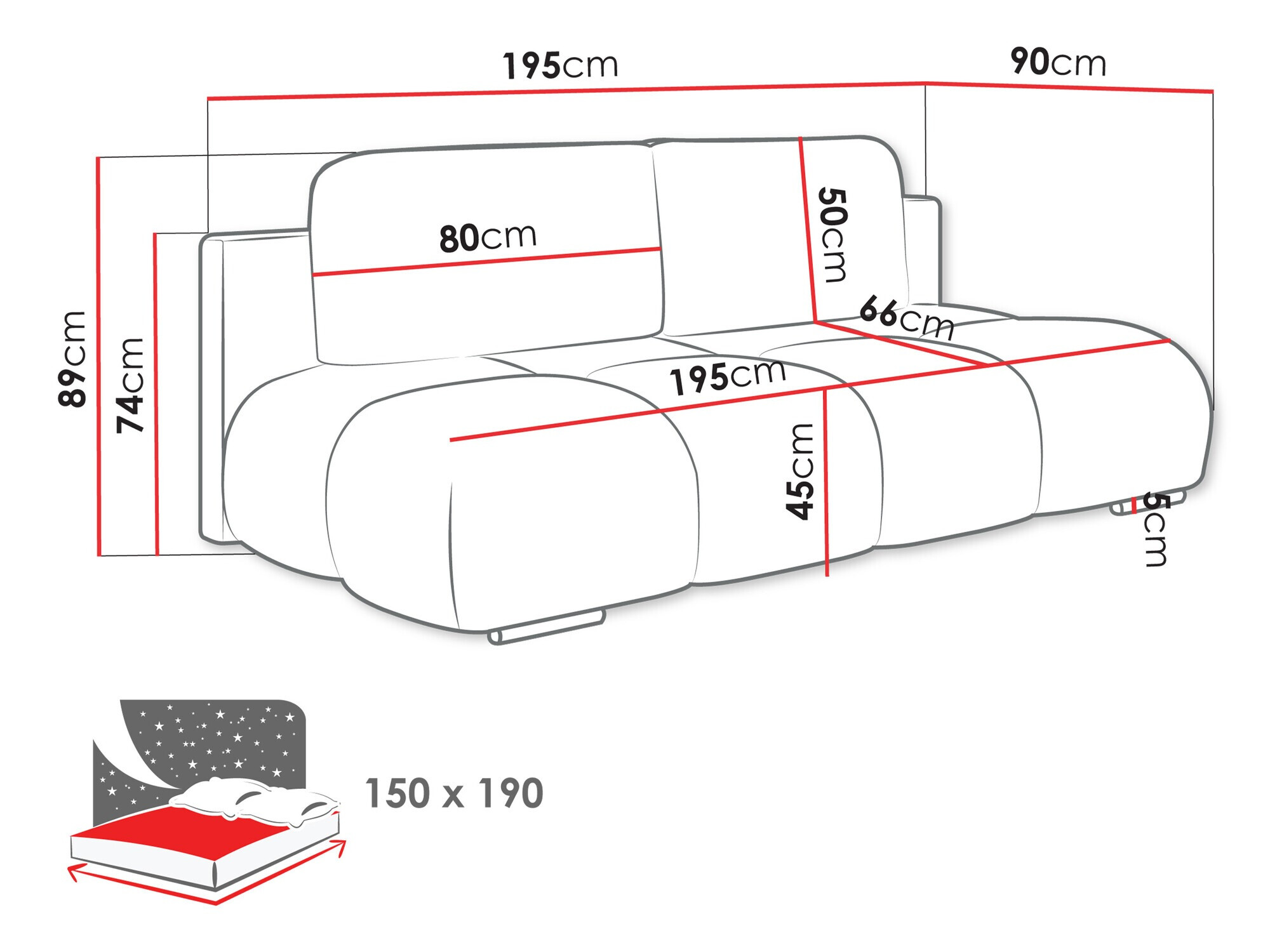Canapea extensibilă SR11360