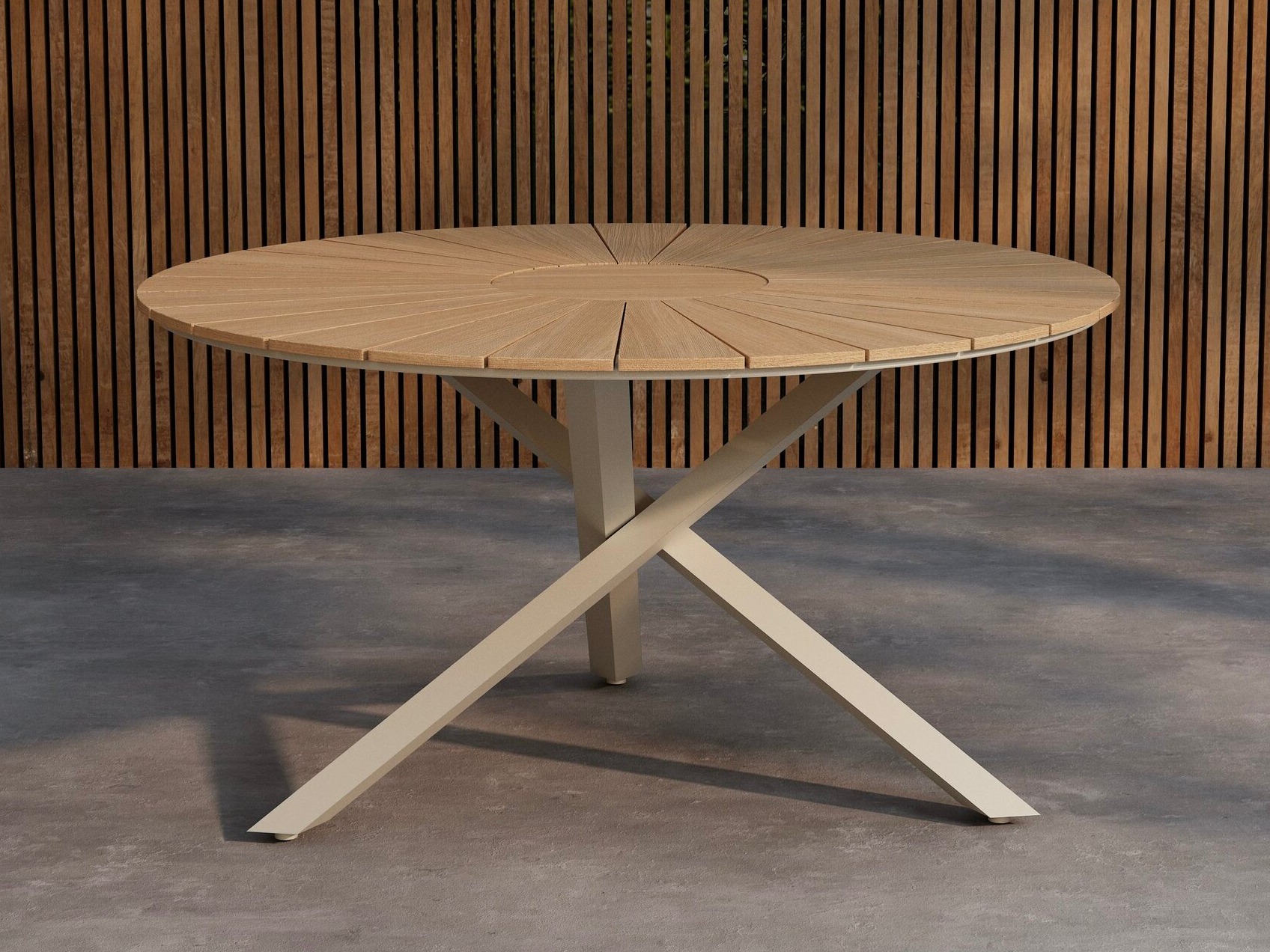 Masă de exterior Dallas 5223 (Bej + Teak)