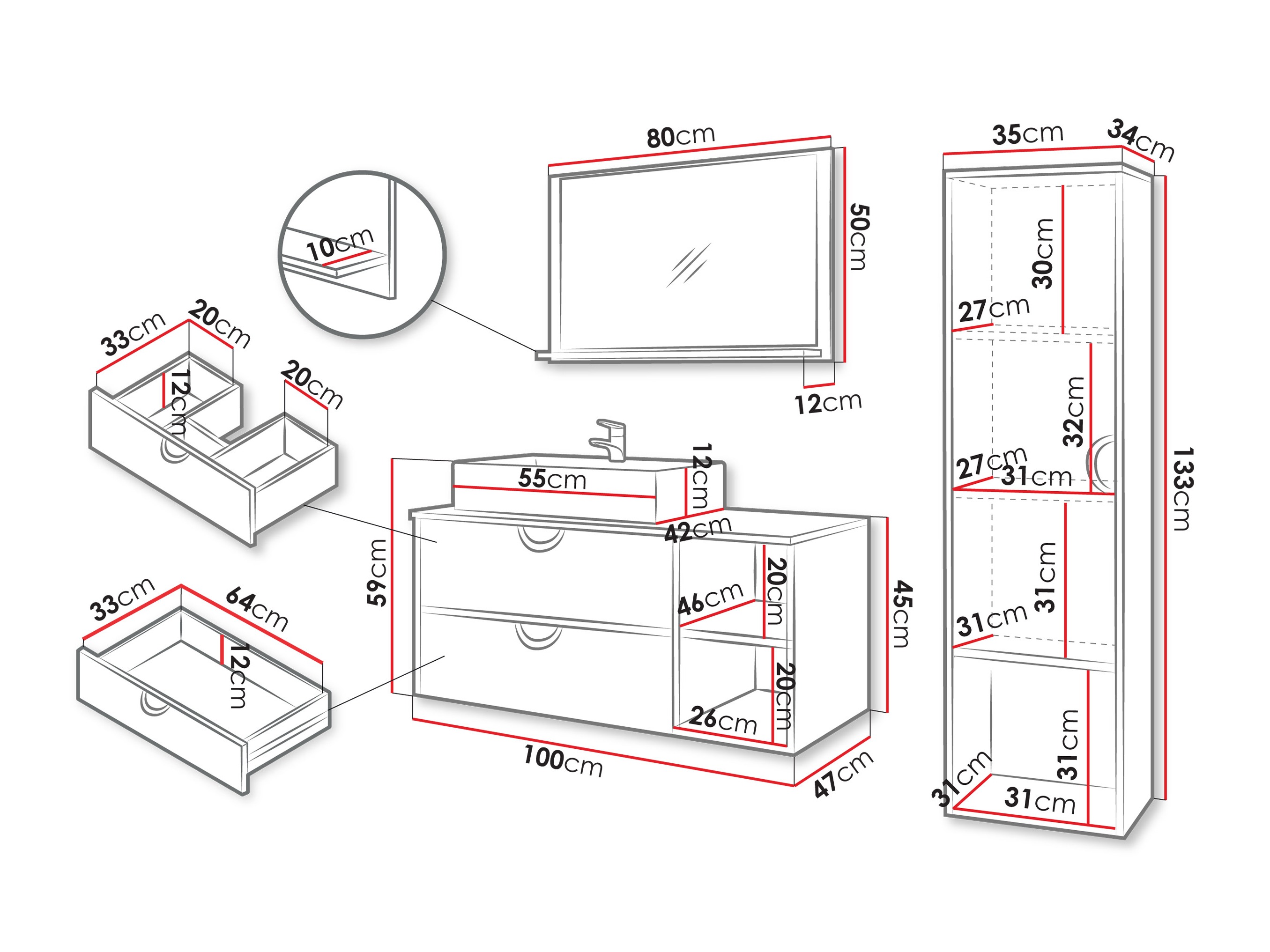 Set baie SR11368 cu ambalaj deteriorat
