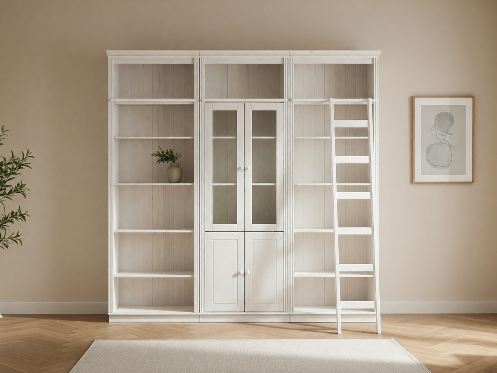 Set de rafturi Saltoro 126 (Alb)