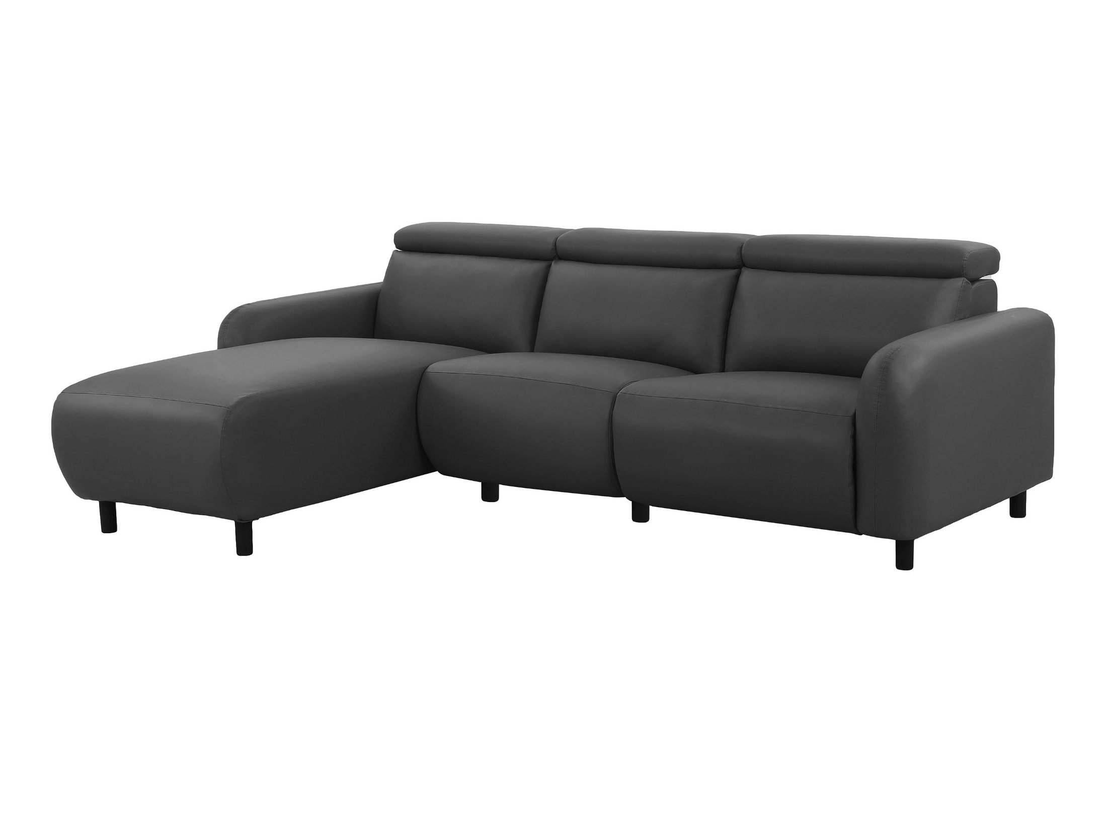 Colțar cu recliner Denton 1509 (Gri inchis)