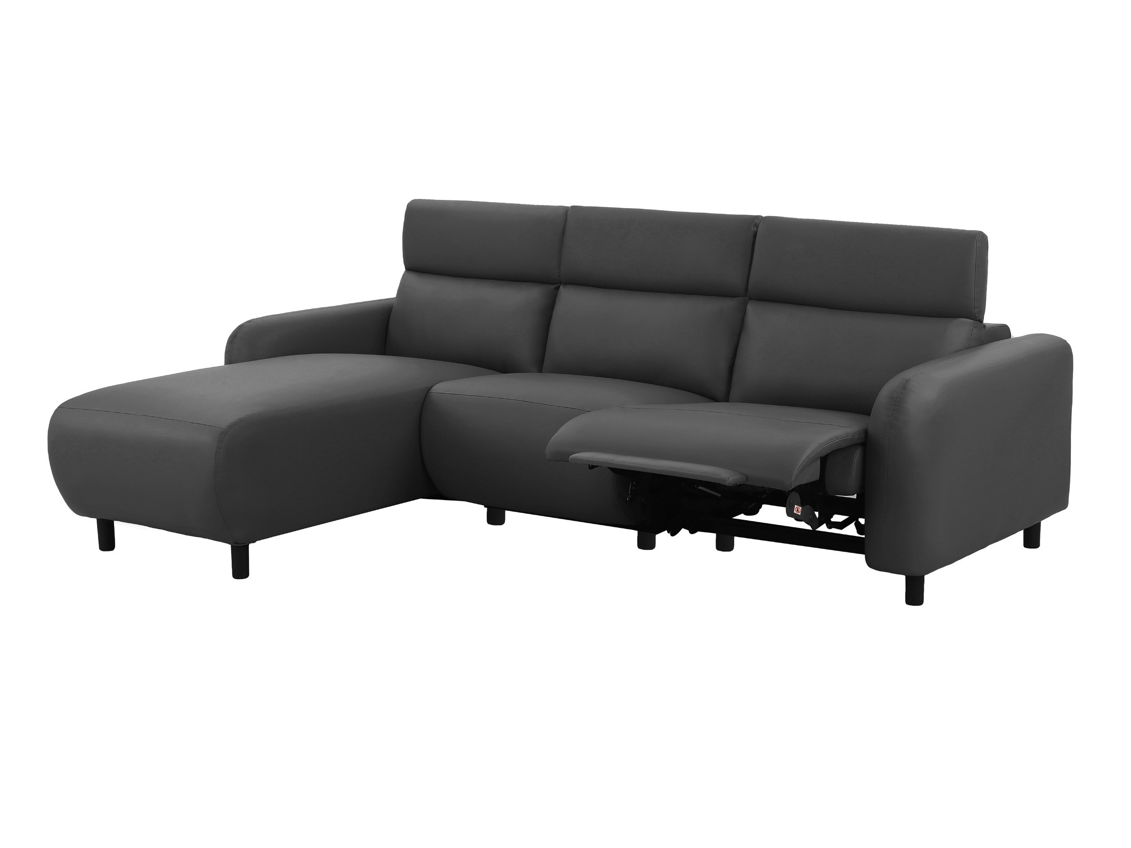 Colțar cu recliner Denton 1509 (Gri inchis)