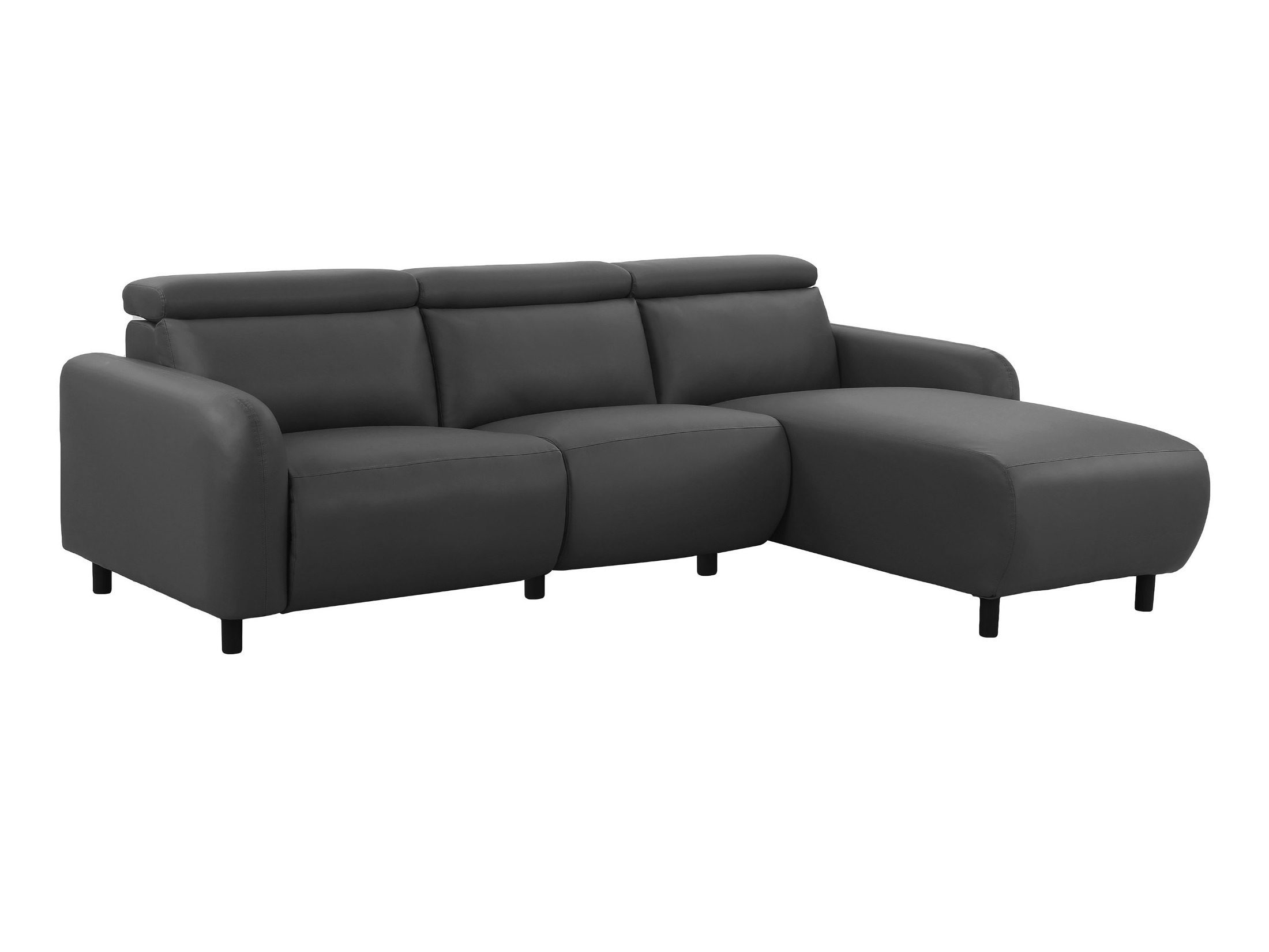 Colțar cu recliner Denton 1509 (Gri inchis)