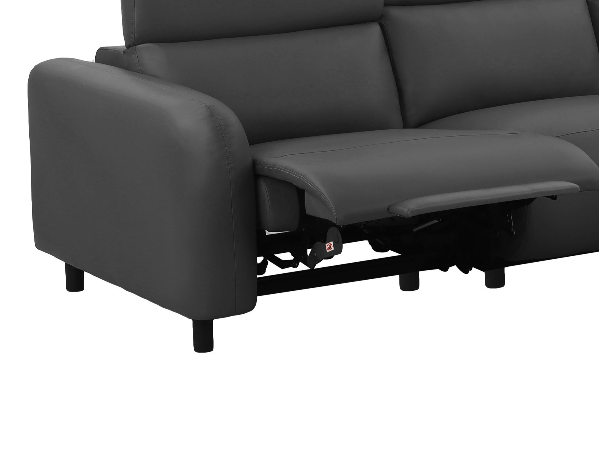 Colțar cu recliner Denton 1509 (Gri inchis)