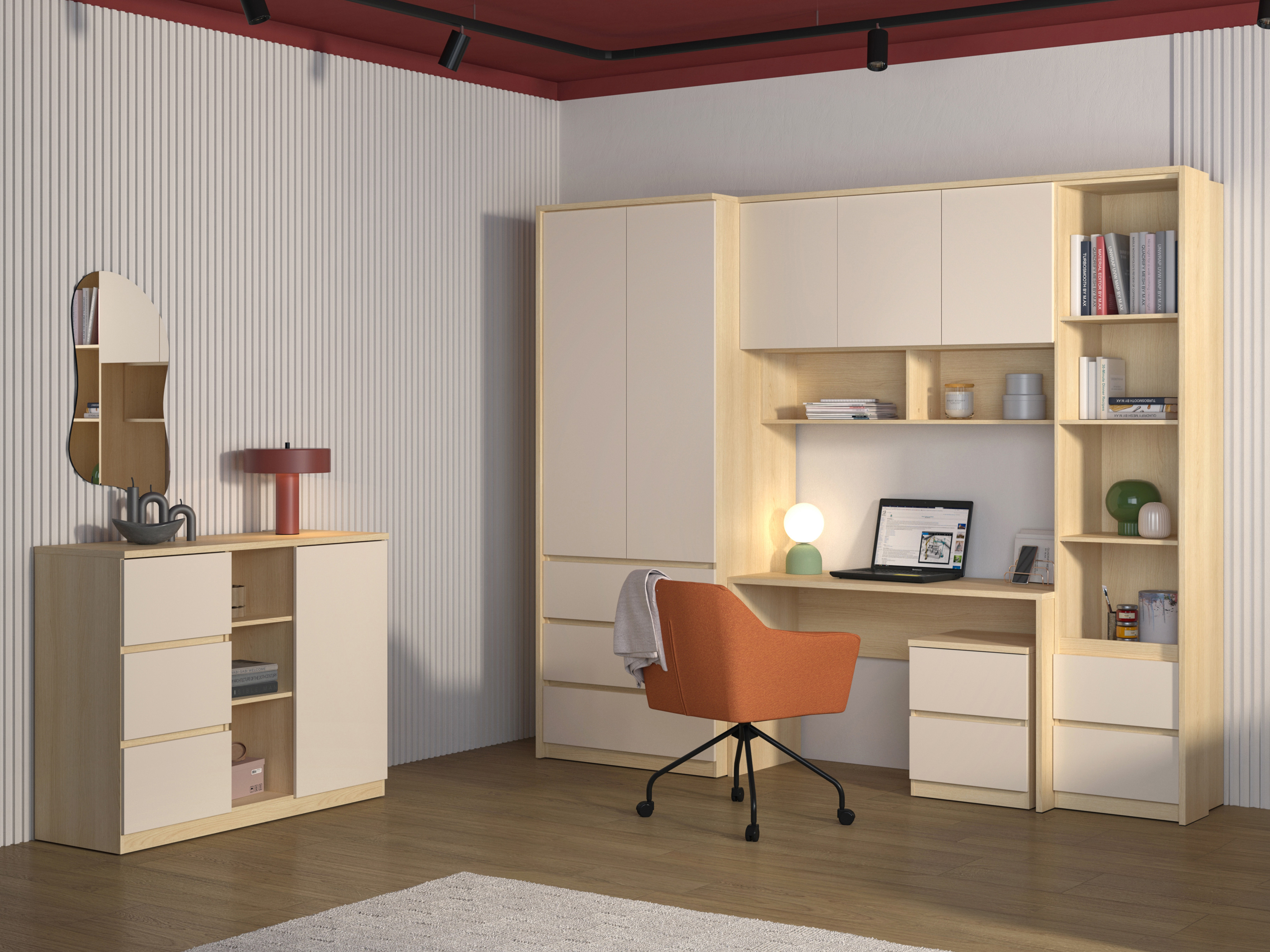 Set de mobilier Nolcala 122 (Stejar + Bej)