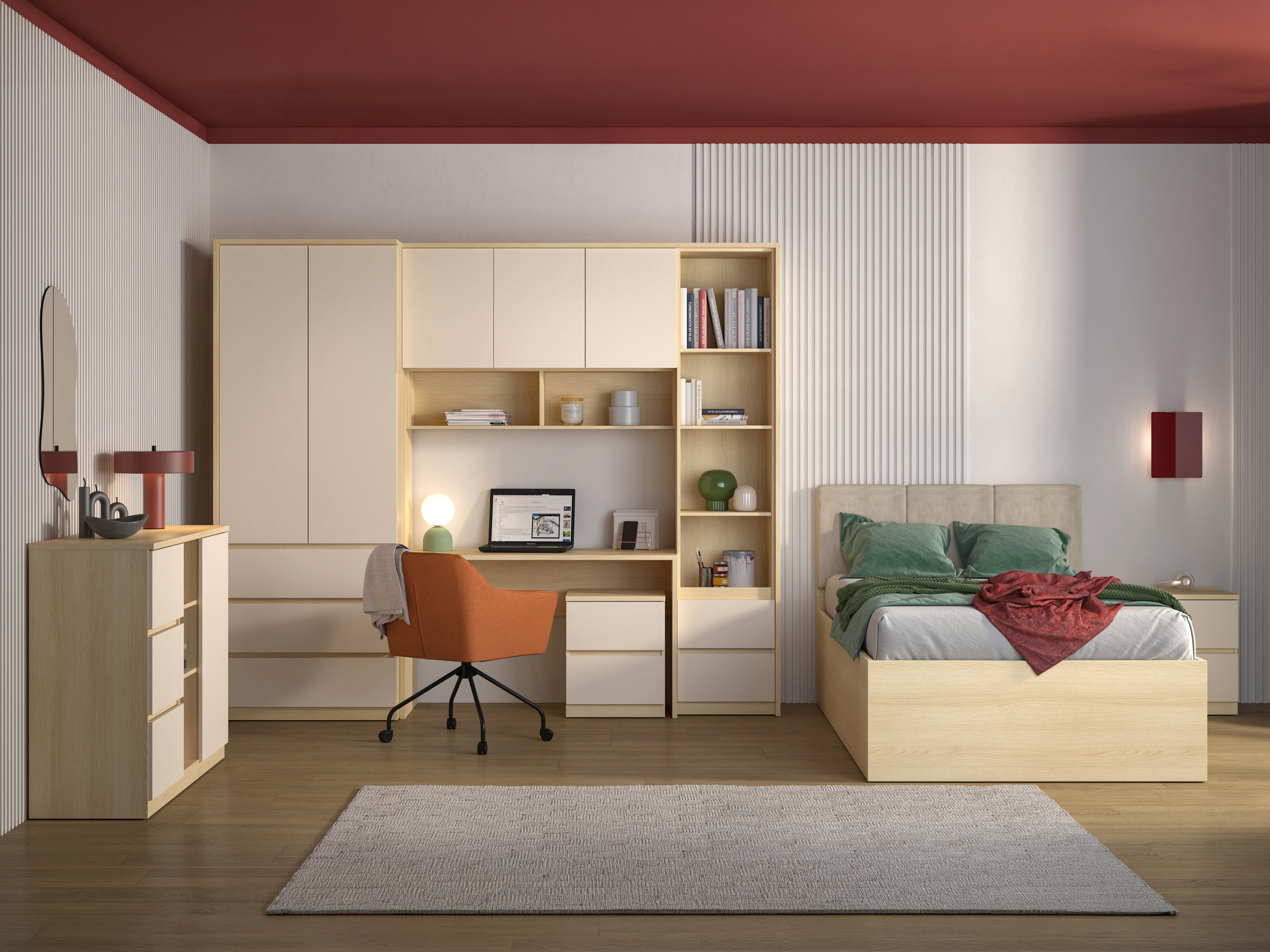 Set de mobilier Nolcala 123 (Stejar + Bej)