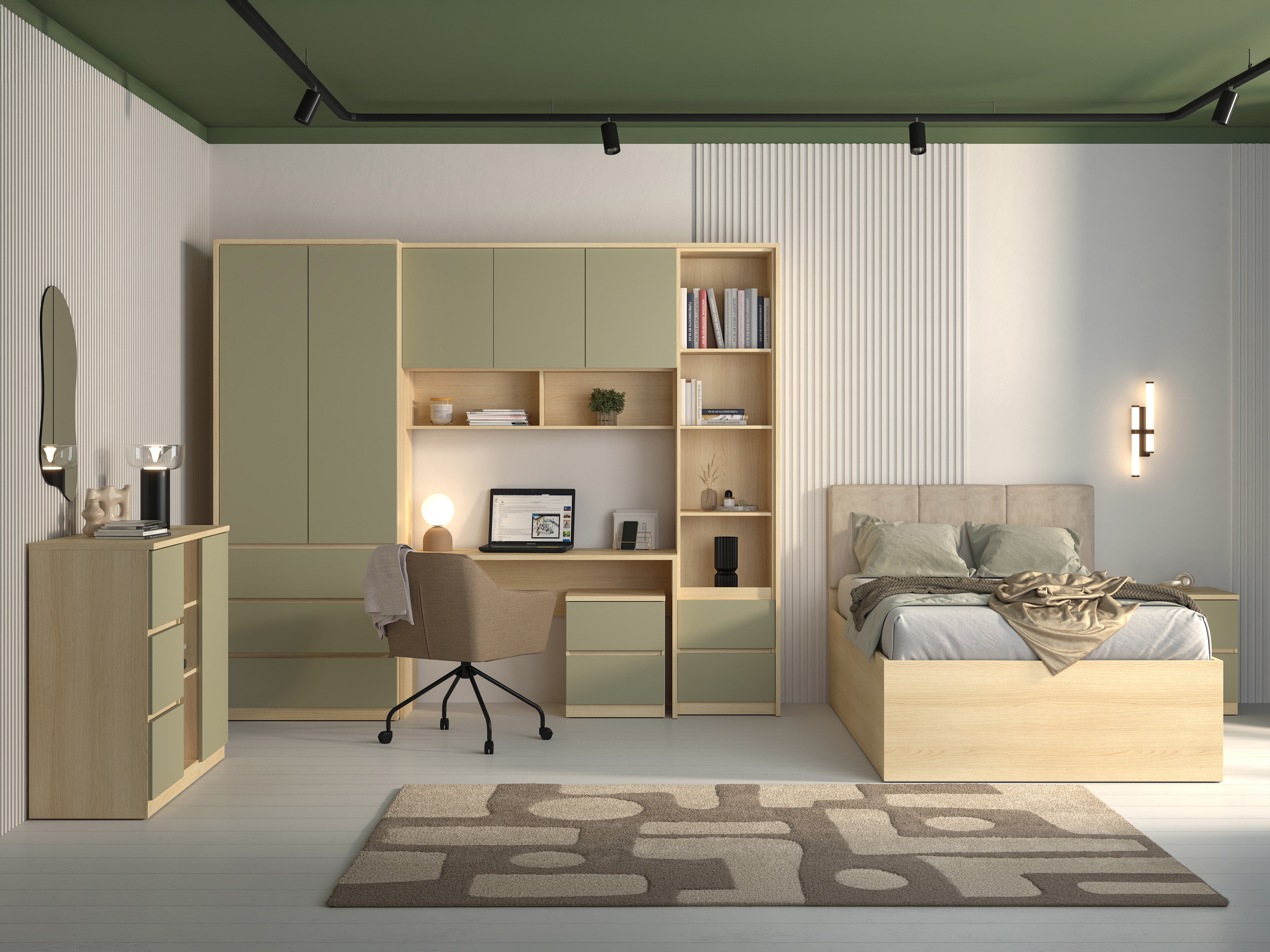 Set de mobilier Nolcala 123 (Stejar + Eucalipt)
