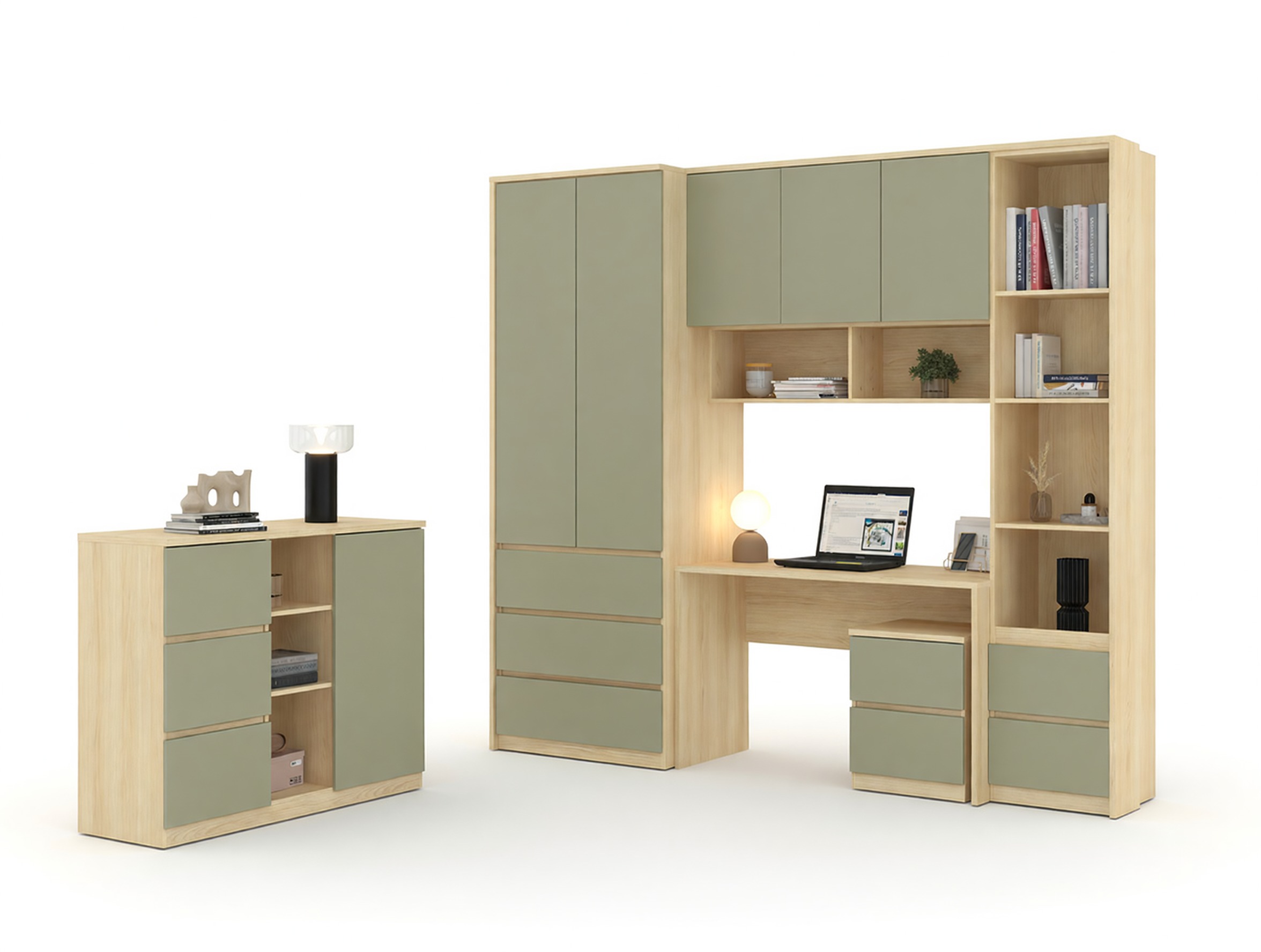Set de mobilier Nolcala 122 (Stejar + Eucalipt)