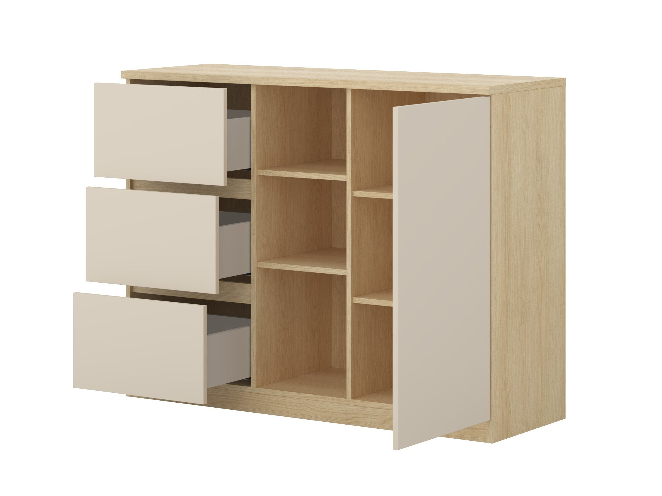 Set de mobilier Nolcala 123 (Stejar + Bej)