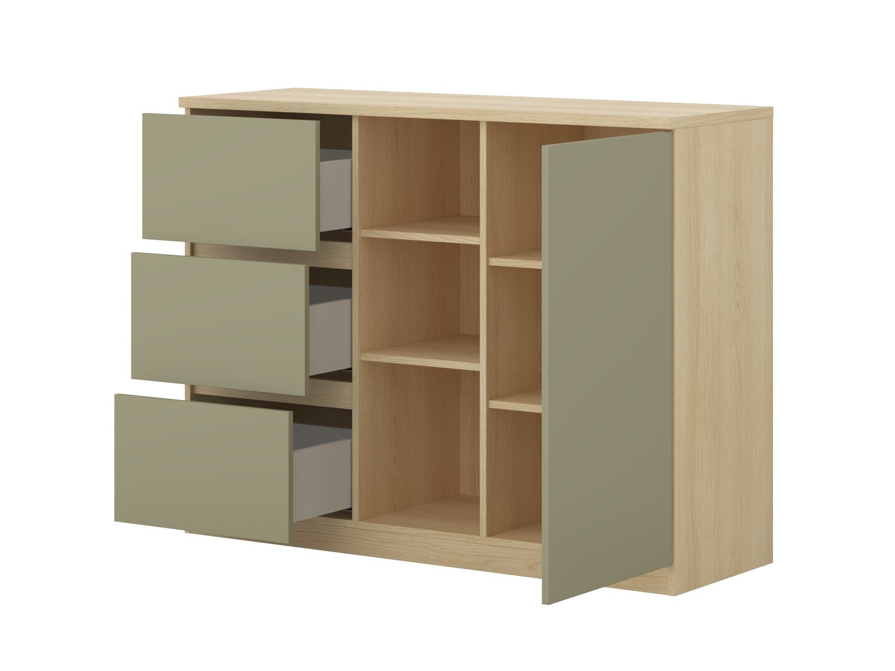Set de mobilier Nolcala 123 (Stejar + Eucalipt)
