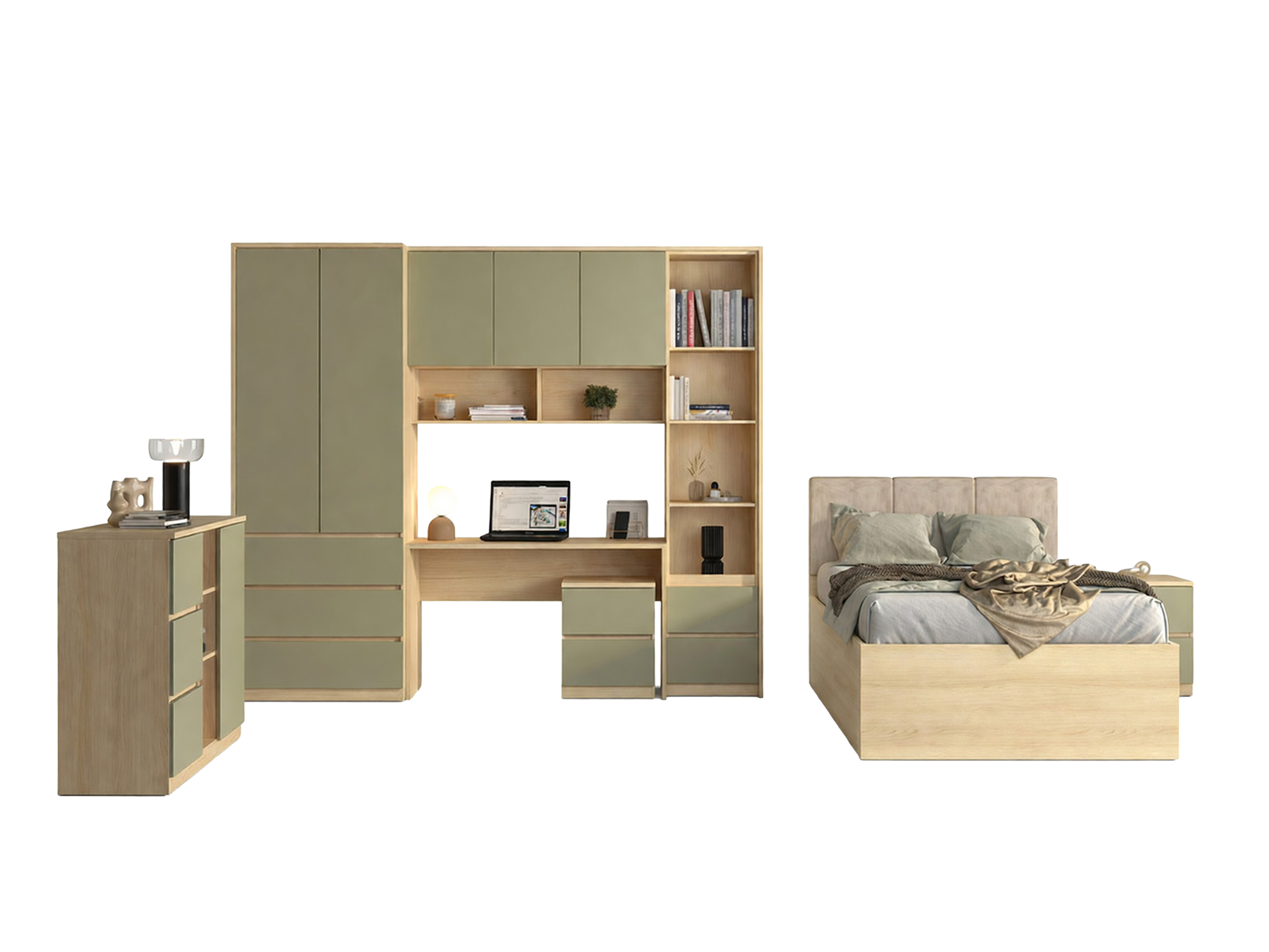 Set de mobilier Nolcala 123 (Stejar + Eucalipt)