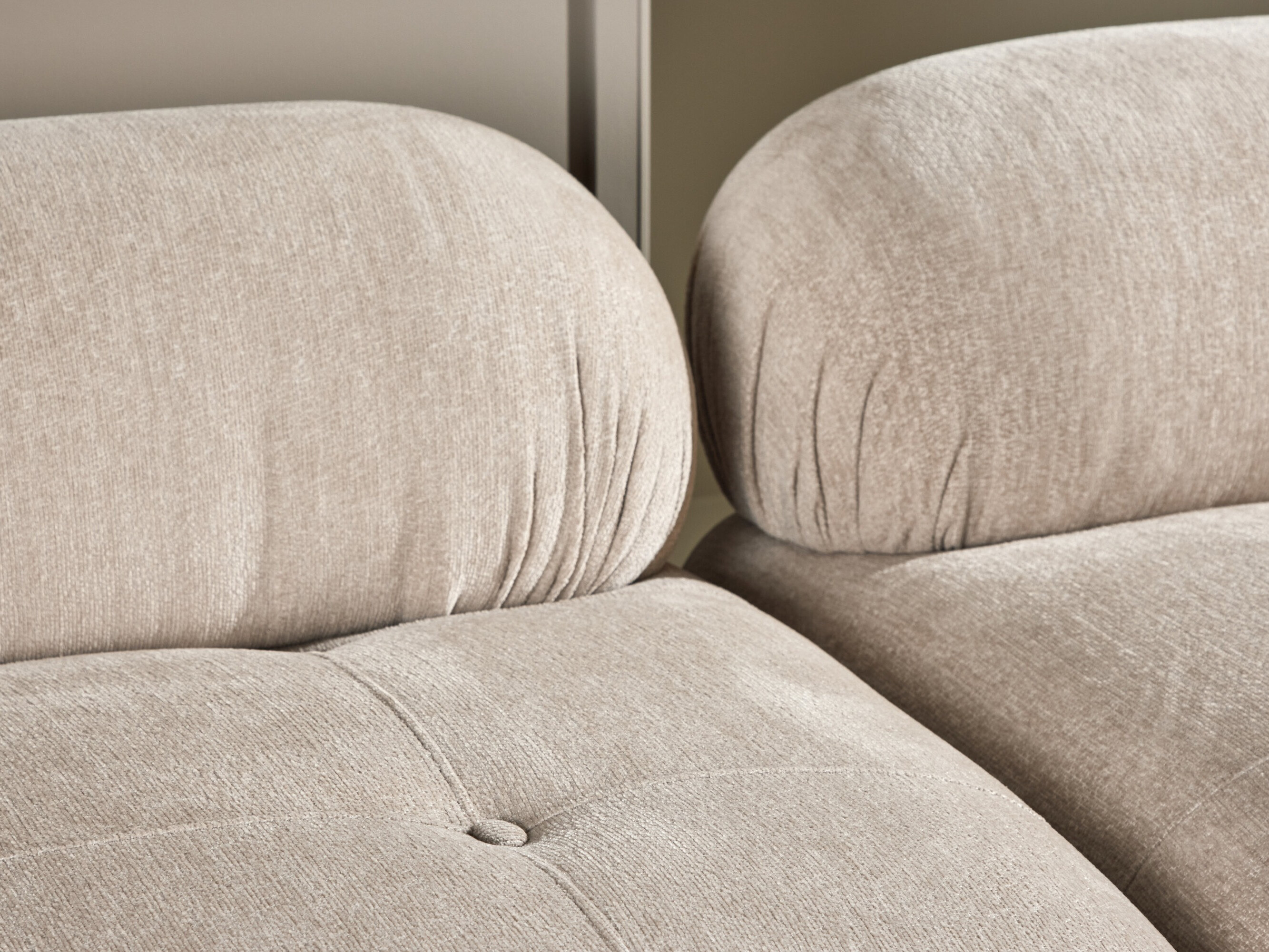 Canapea modulară Evardale 104 (Bej + Argint)