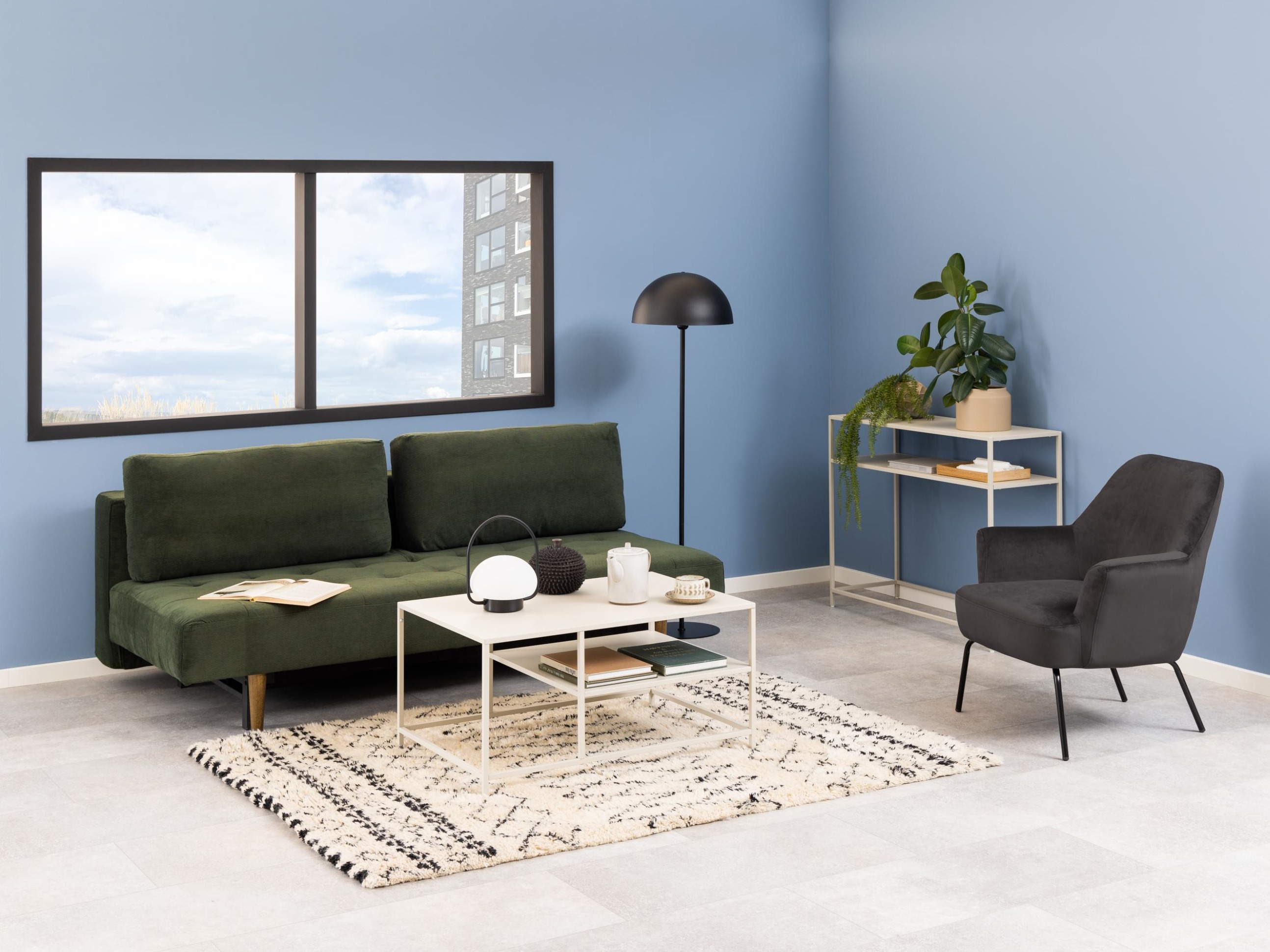 Canapea extensibilă Norsica 491 (Verde închis)