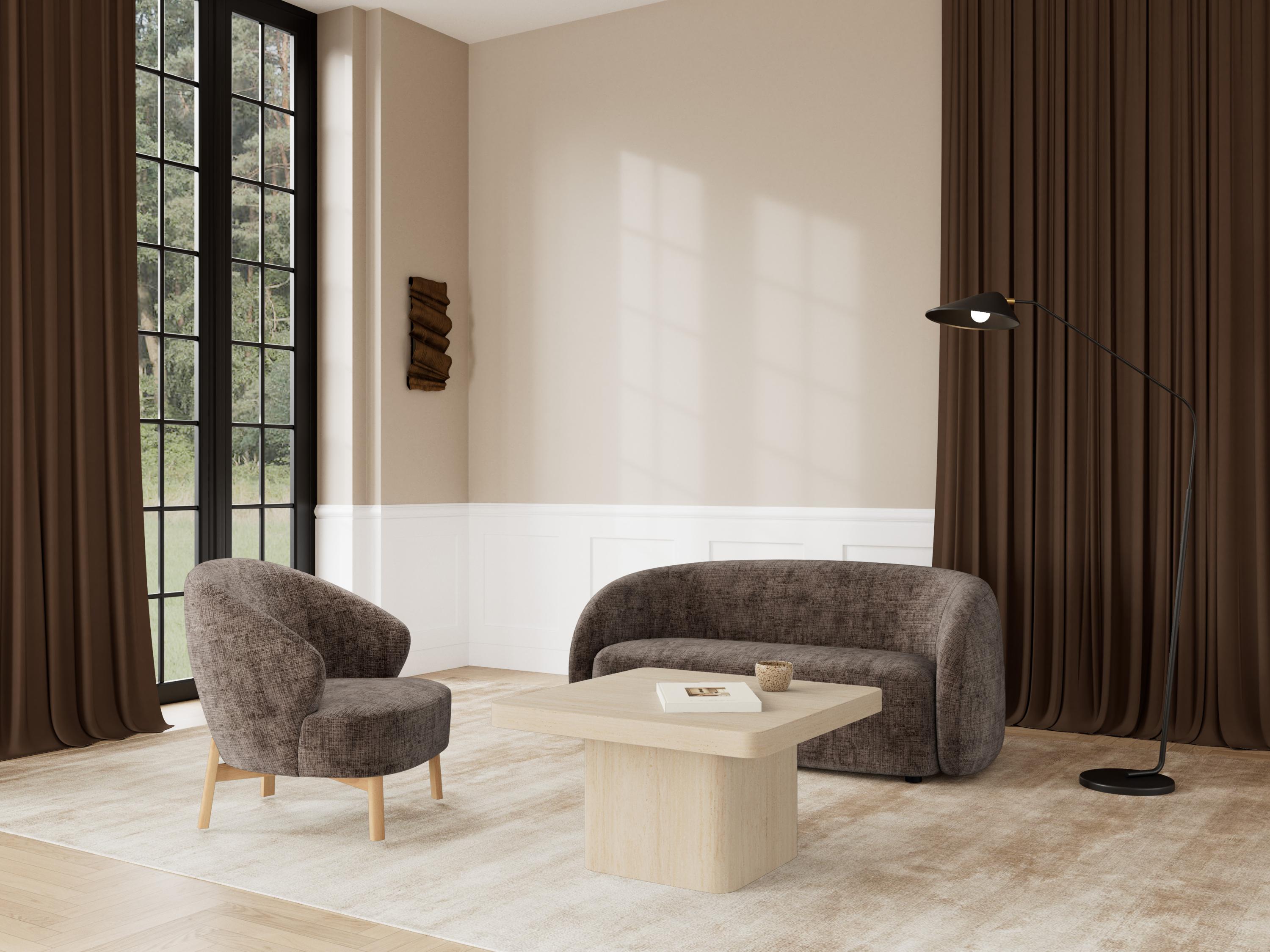 Fotoliu Norsica 1064 (Maro închis + Stejar)