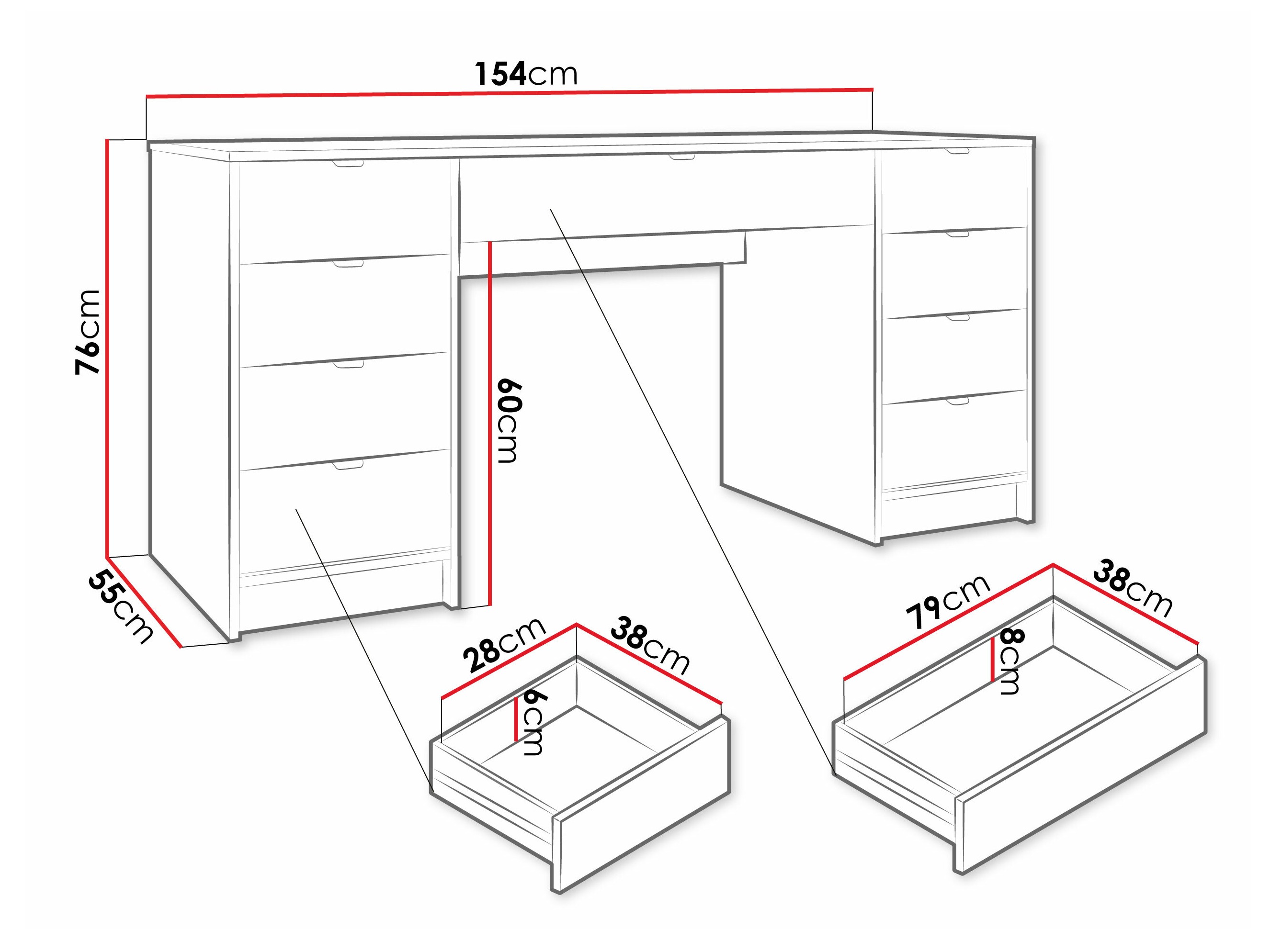 Birou SR11382 cu ambalaj deteriorat